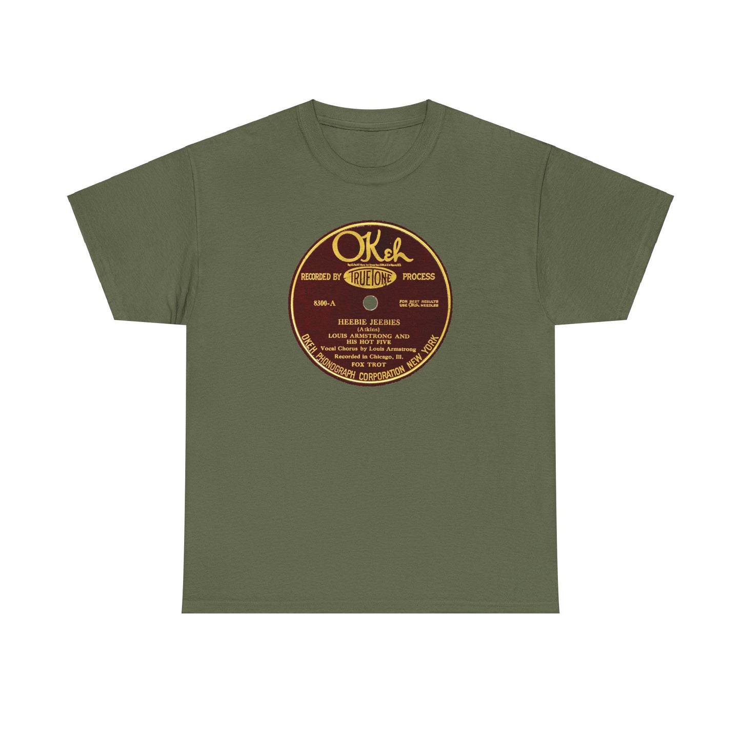 78rpm Tee #105: Louis Armstrong & His Hot Five - Heebie Jeebies