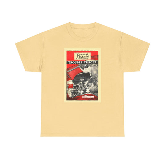 Retro Car Culture Tee #045: 1957 The Practical Motorist & Motor Cyclist Trouble Tracer