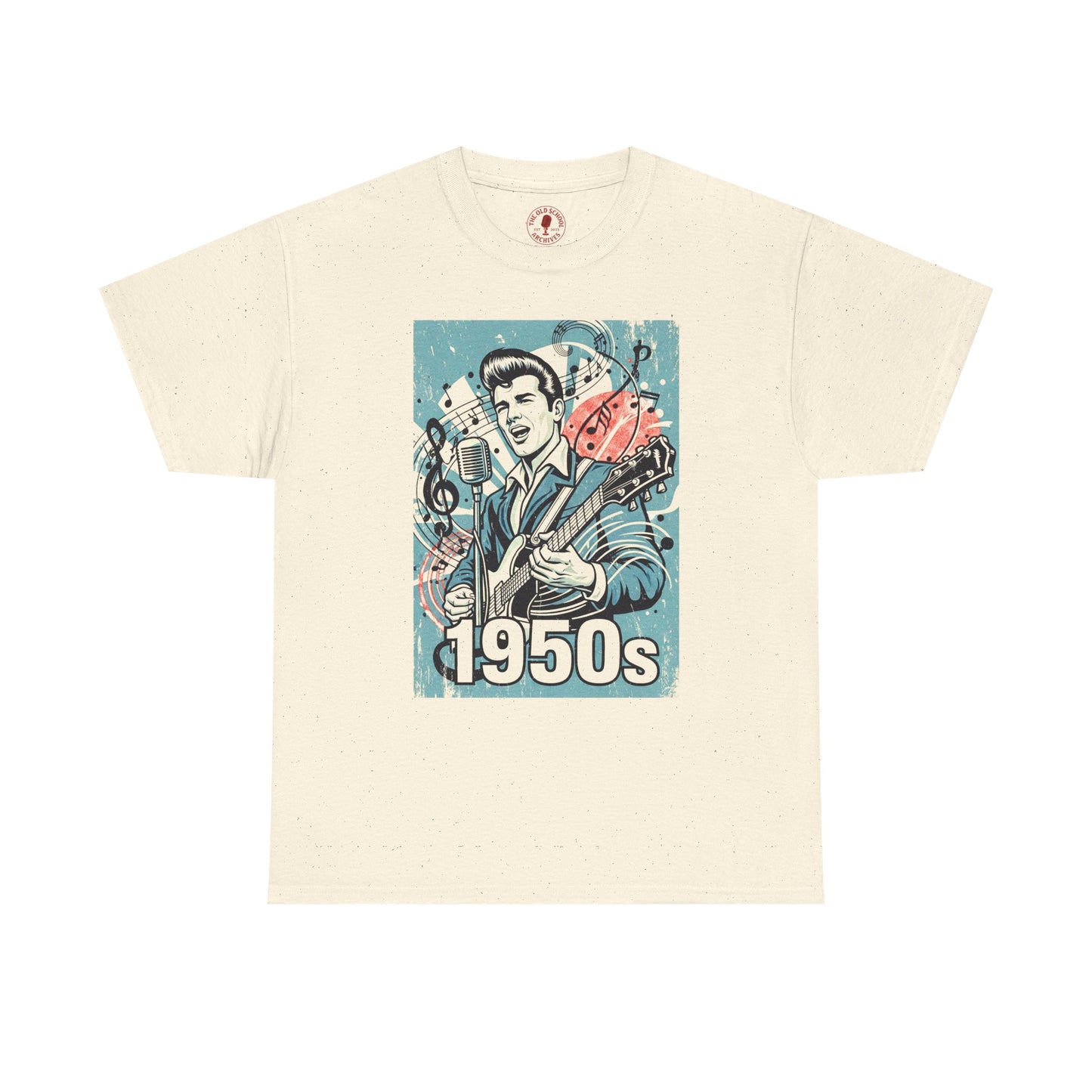 1950s Rock N Roll Tee, Unisex Heavy Cotton T-Shirt, Casual Statement Wear