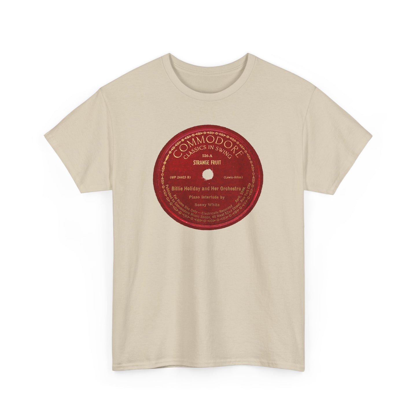 78rpm Tee #103: Billie Holiday - Strange Fruit