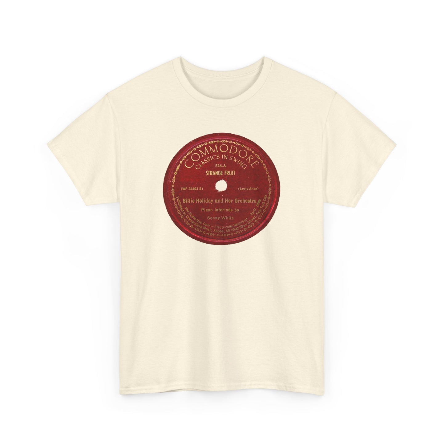 78rpm Tee #103: Billie Holiday - Strange Fruit