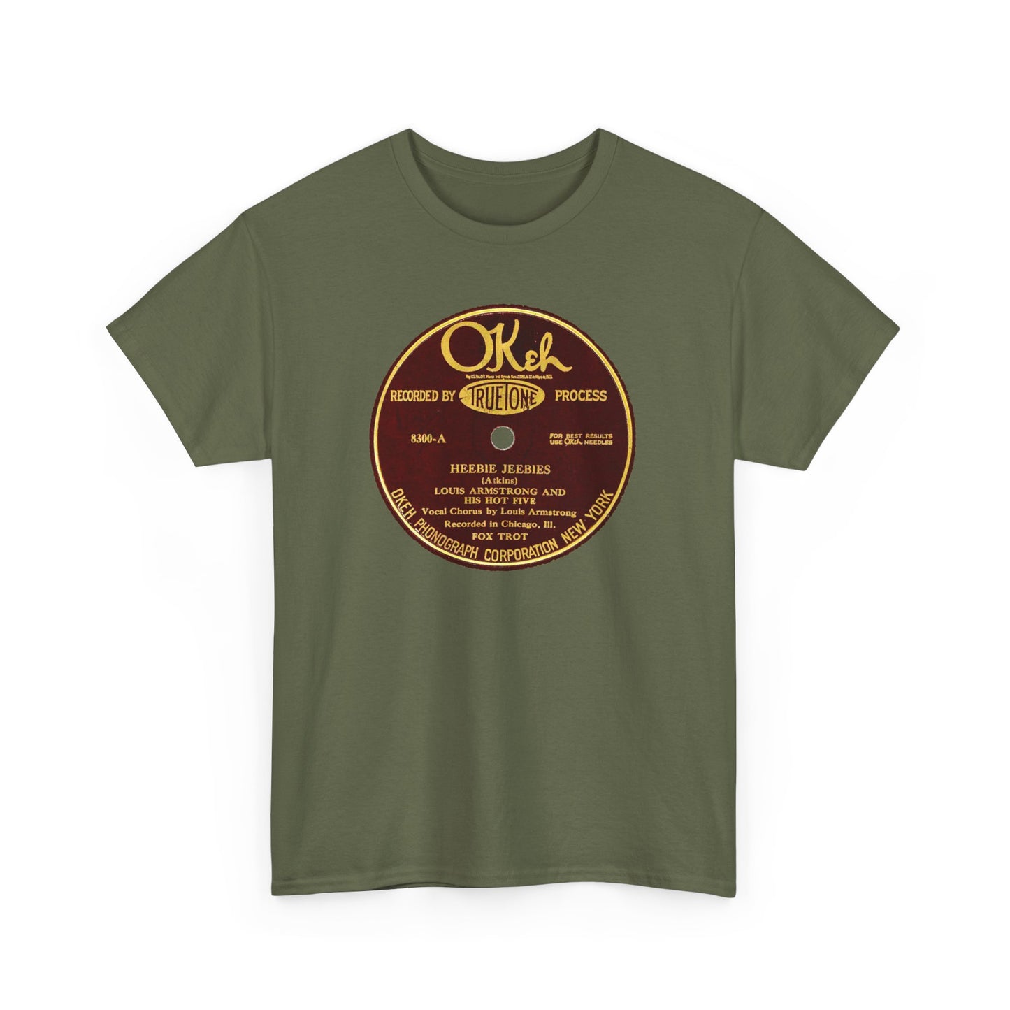 78rpm Tee #105: Louis Armstrong & His Hot Five - Heebie Jeebies