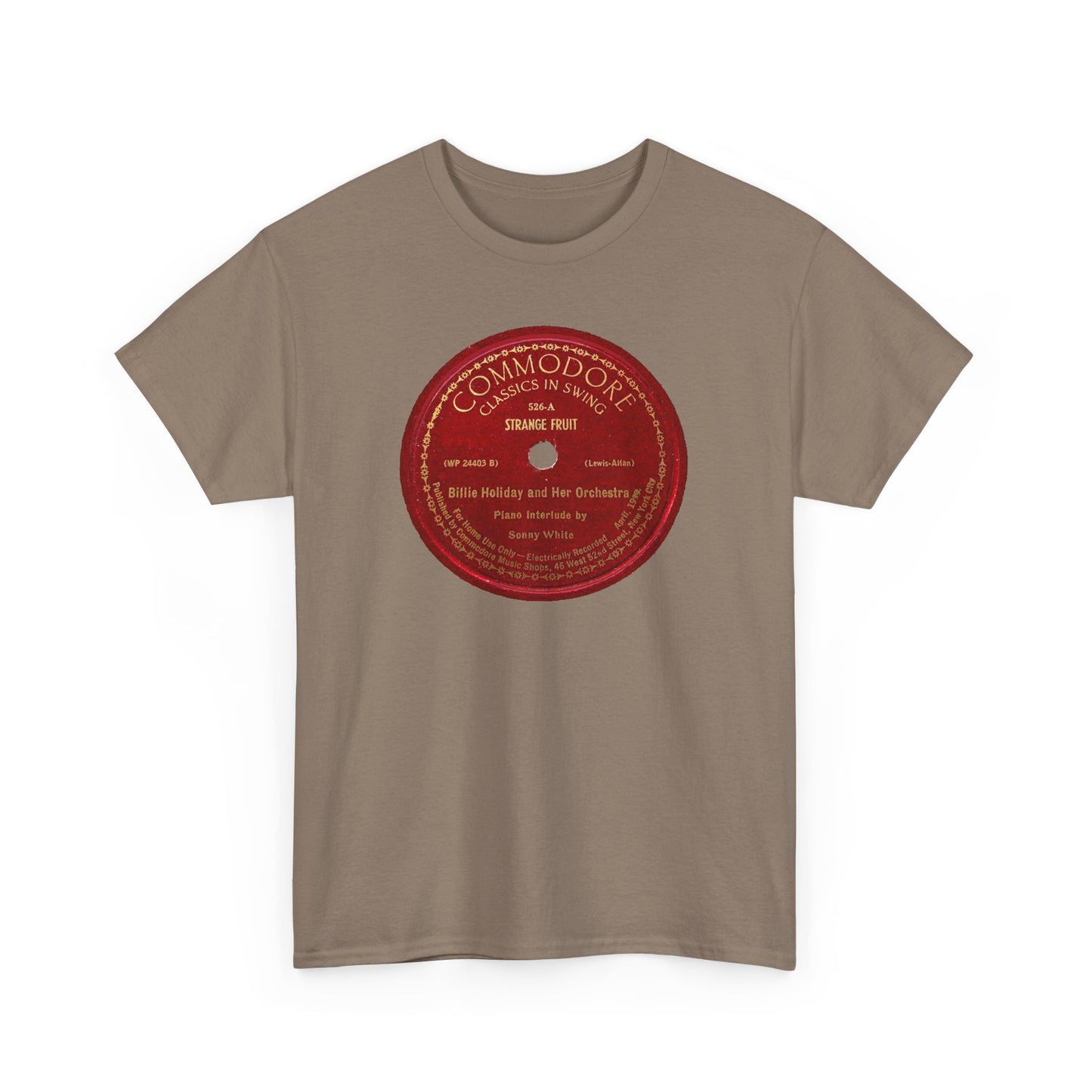 78rpm Tee #103: Billie Holiday - Strange Fruit