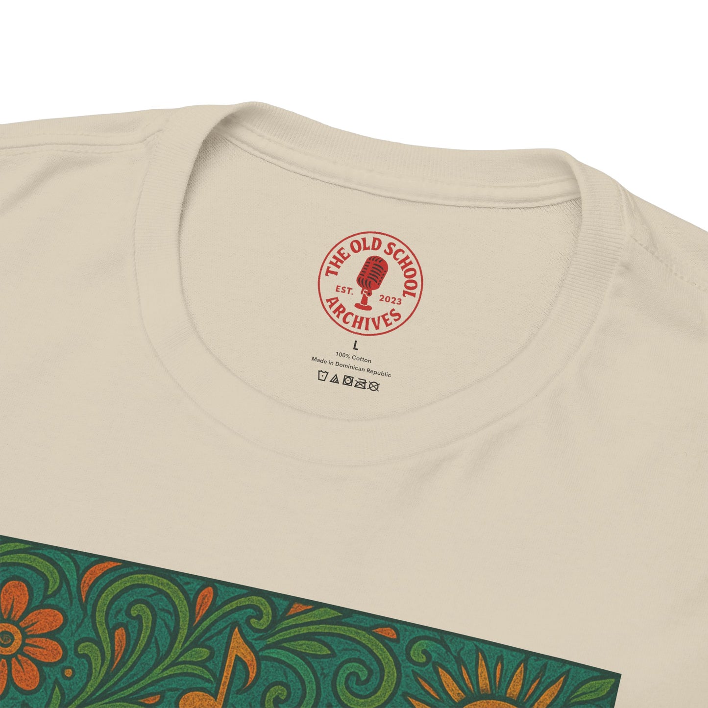 Retro Peace Love Turntable Tee Unisex Heavy Cotton T-Shirt Hipster Fashion