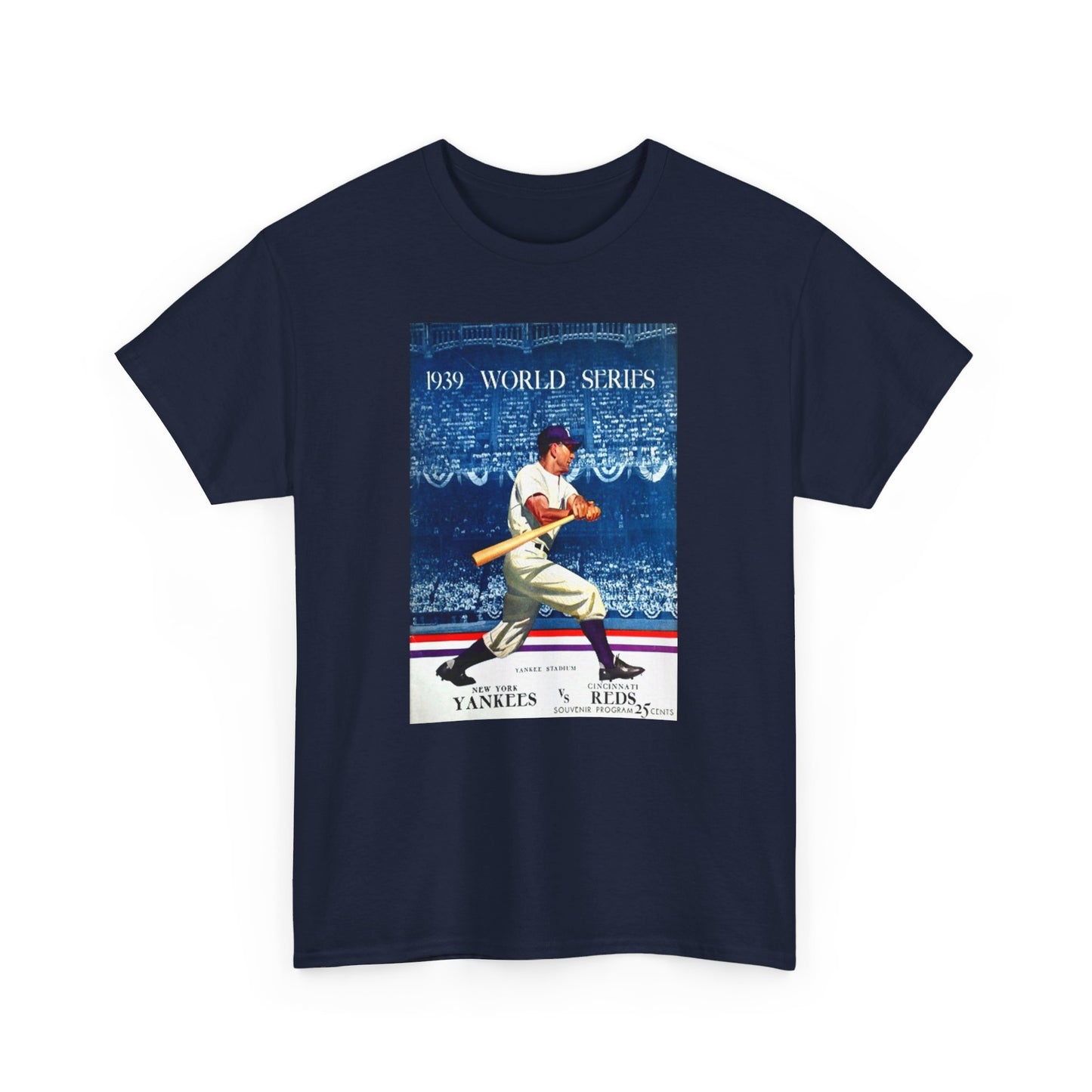 Baseball Tee #009: 1939 World Series New York Yankees Cincinnati Reds Score Card