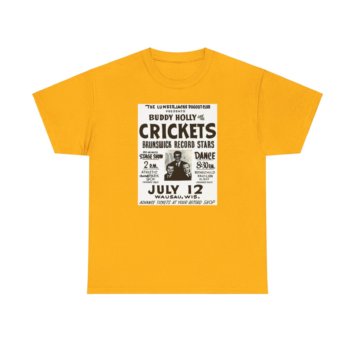 Concert Poster Tee #149: Buddy Holly & the Crickets