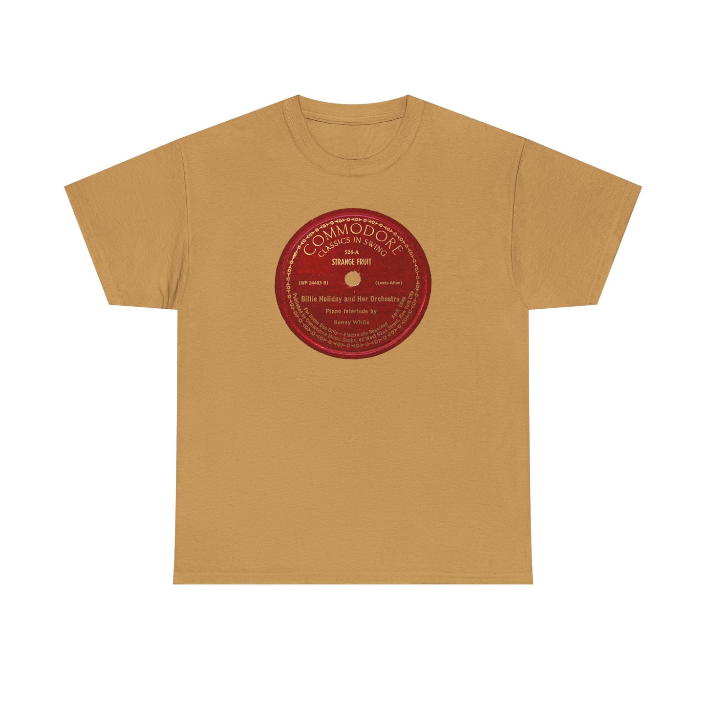 78rpm Tee #103: Billie Holiday - Strange Fruit