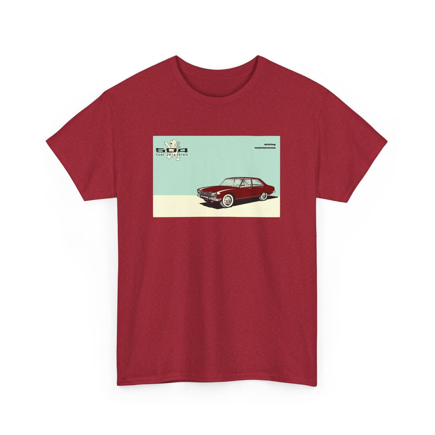 Retro Car Culture Tee #055: Peugeot 504