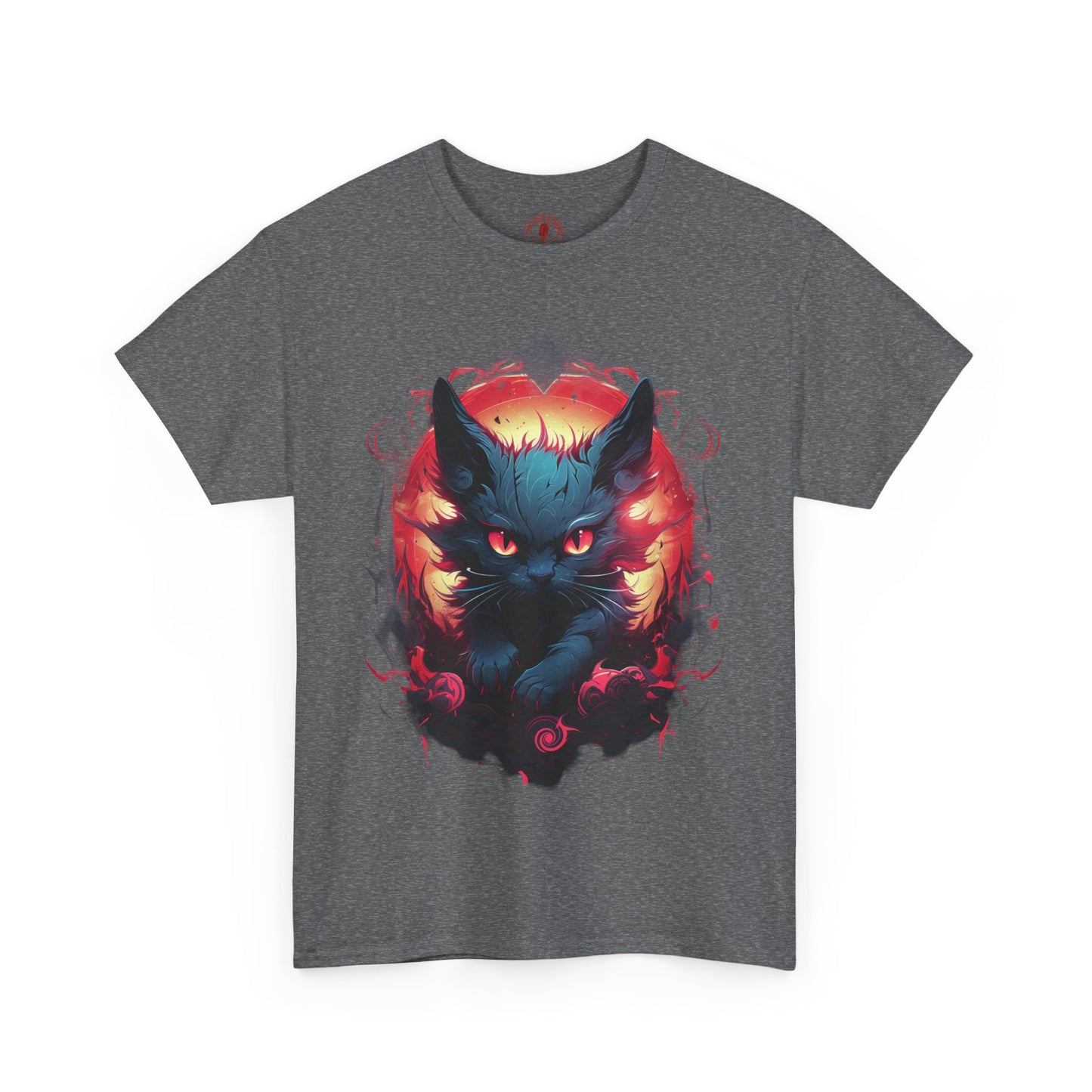 Evil Bad Kitty Cat Variant Unisex Heavy Cotton Tee | Vintage T-Shirt, Graphic Tee, Casual Wear