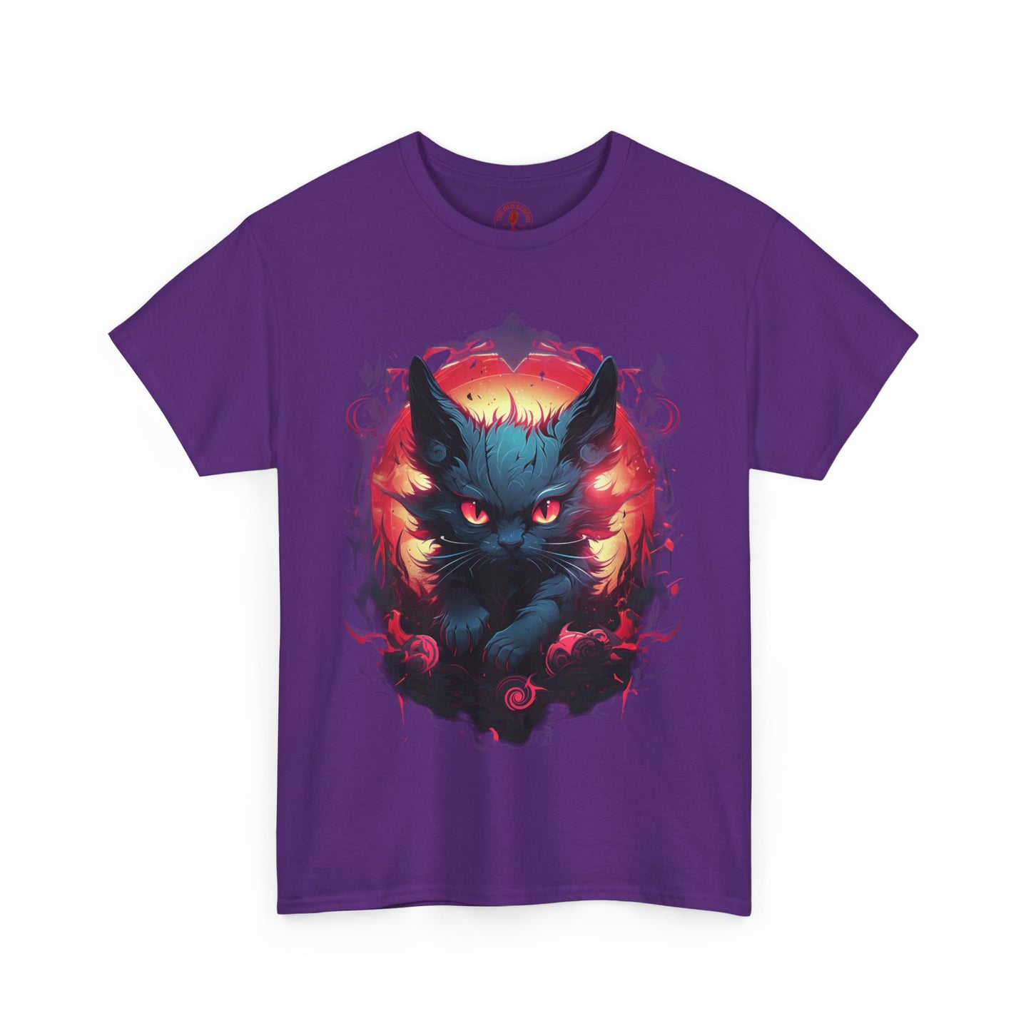 Evil Bad Kitty Cat Variant Unisex Heavy Cotton Tee | Vintage T-Shirt, Graphic Tee, Casual Wear