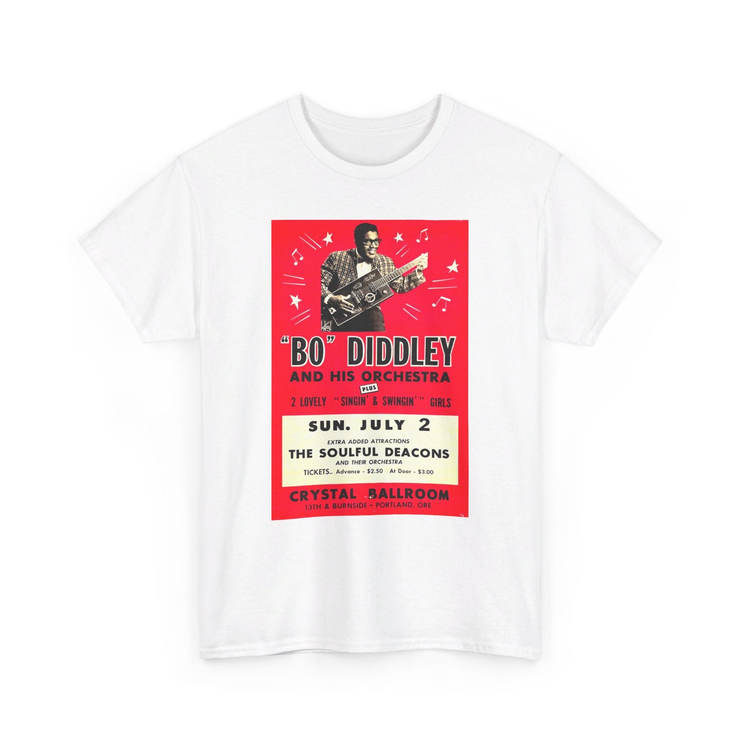 Concert Poster Tee #135: Bo Diddley