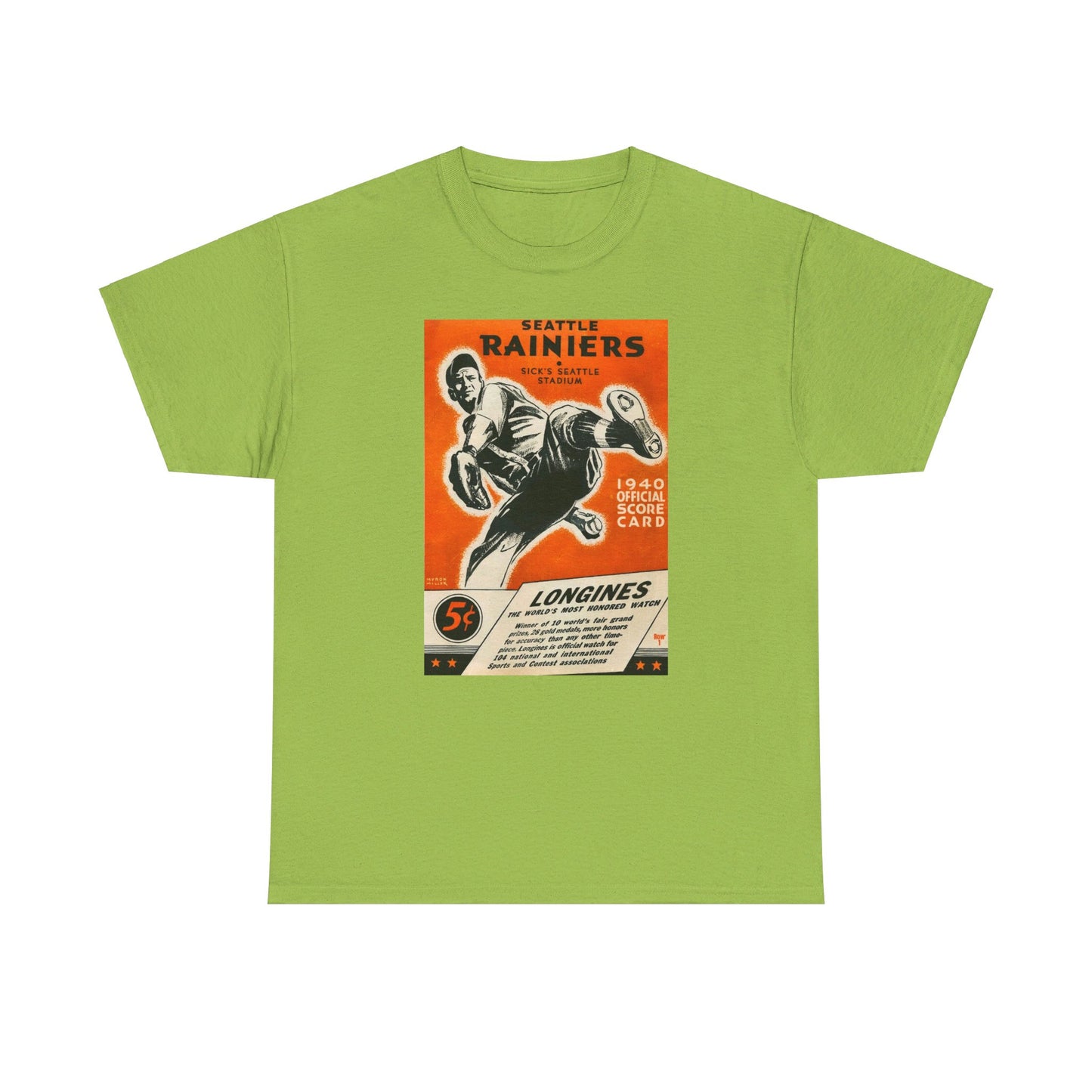 Baseball Tee #002: 1940 Seattle Rainiers Score Card