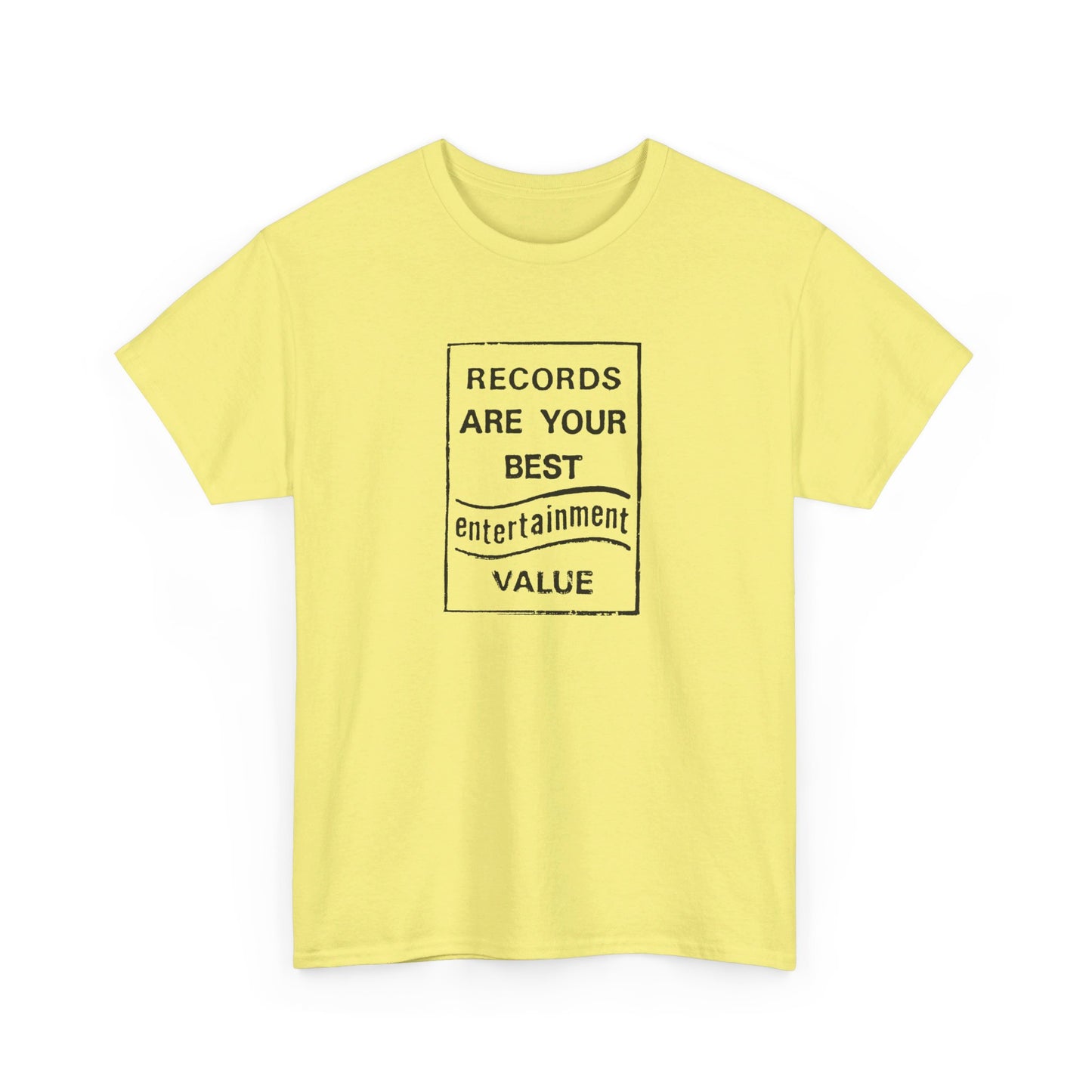 Retro Tee #205: Records Are Your Best Entertainment Value