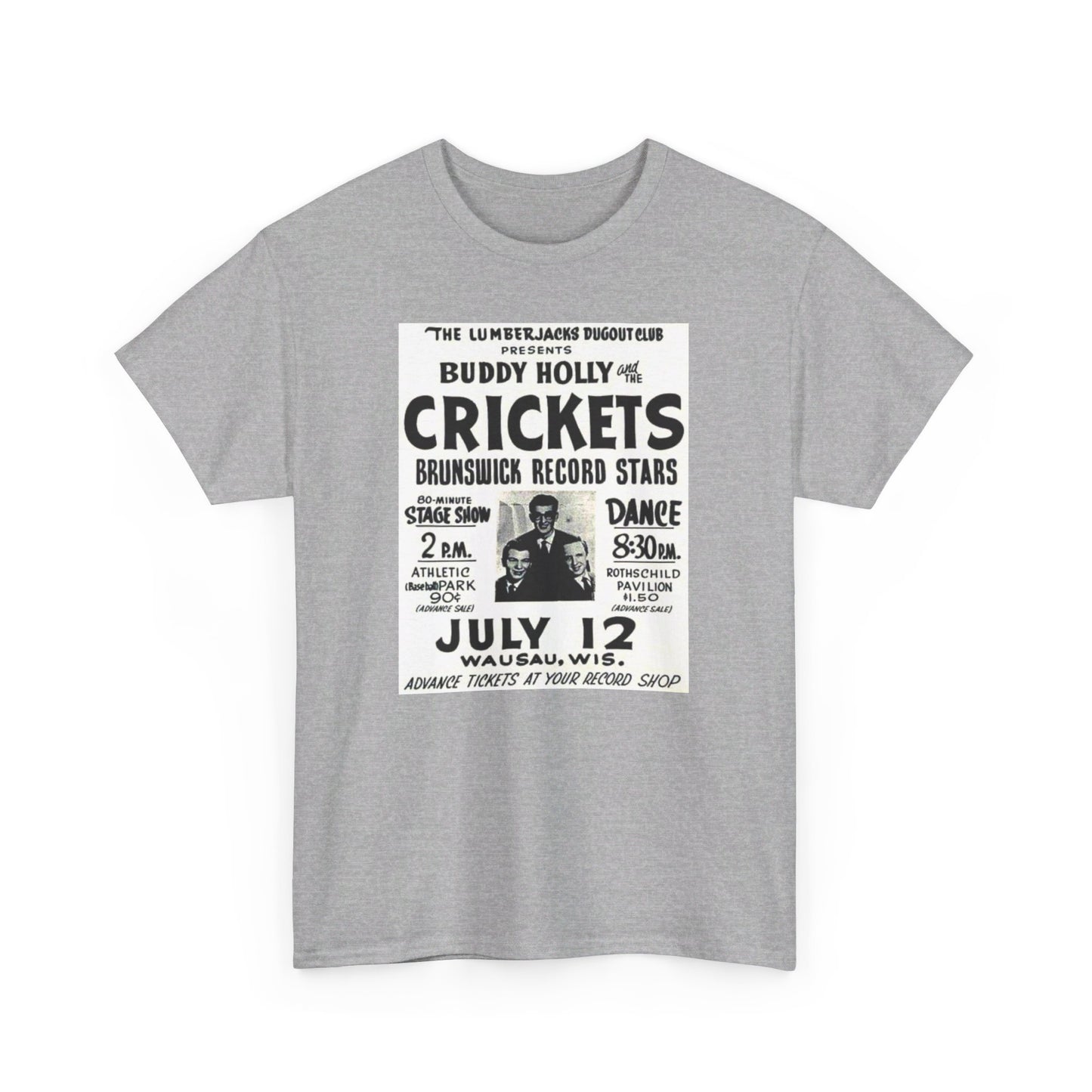 Concert Poster Tee #149: Buddy Holly & the Crickets