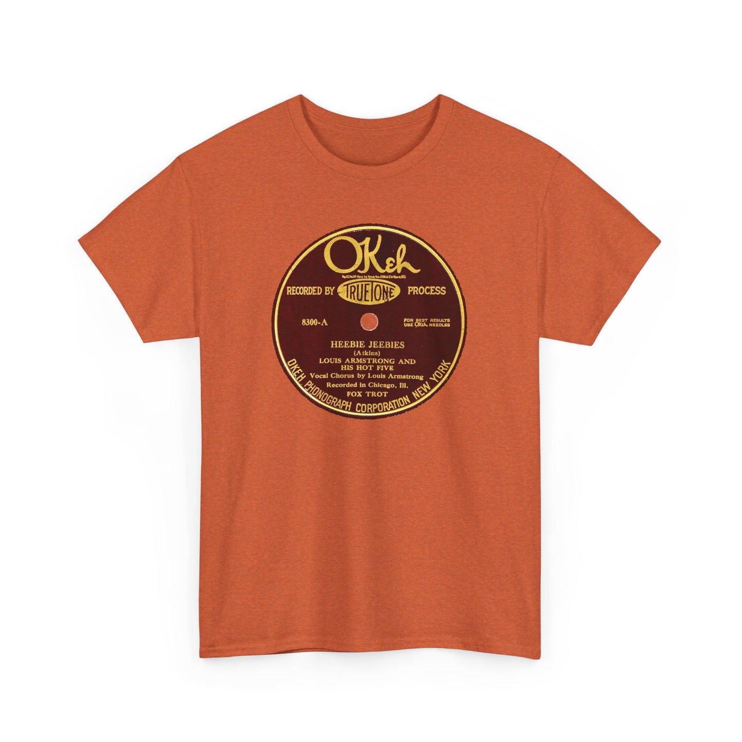 78rpm Tee #105: Louis Armstrong & His Hot Five - Heebie Jeebies