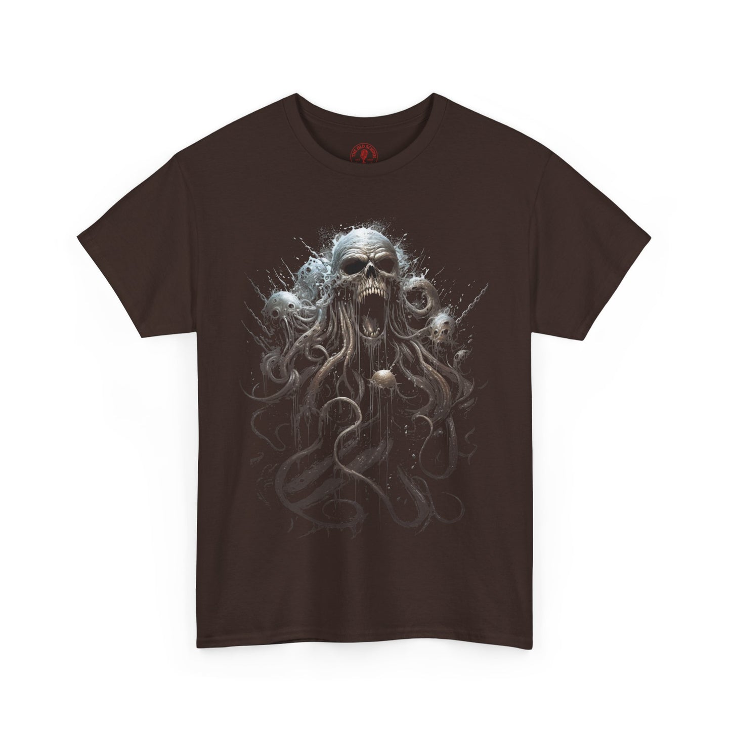Wicked Skull Octopus Unisex Heavy Cotton Tee | Vintage T-Shirt, Graphic Tee, Casual Wear