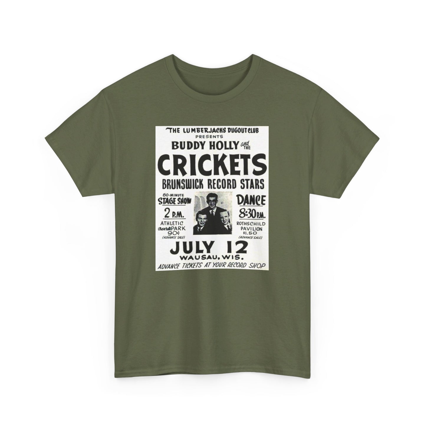 Concert Poster Tee #149: Buddy Holly & the Crickets