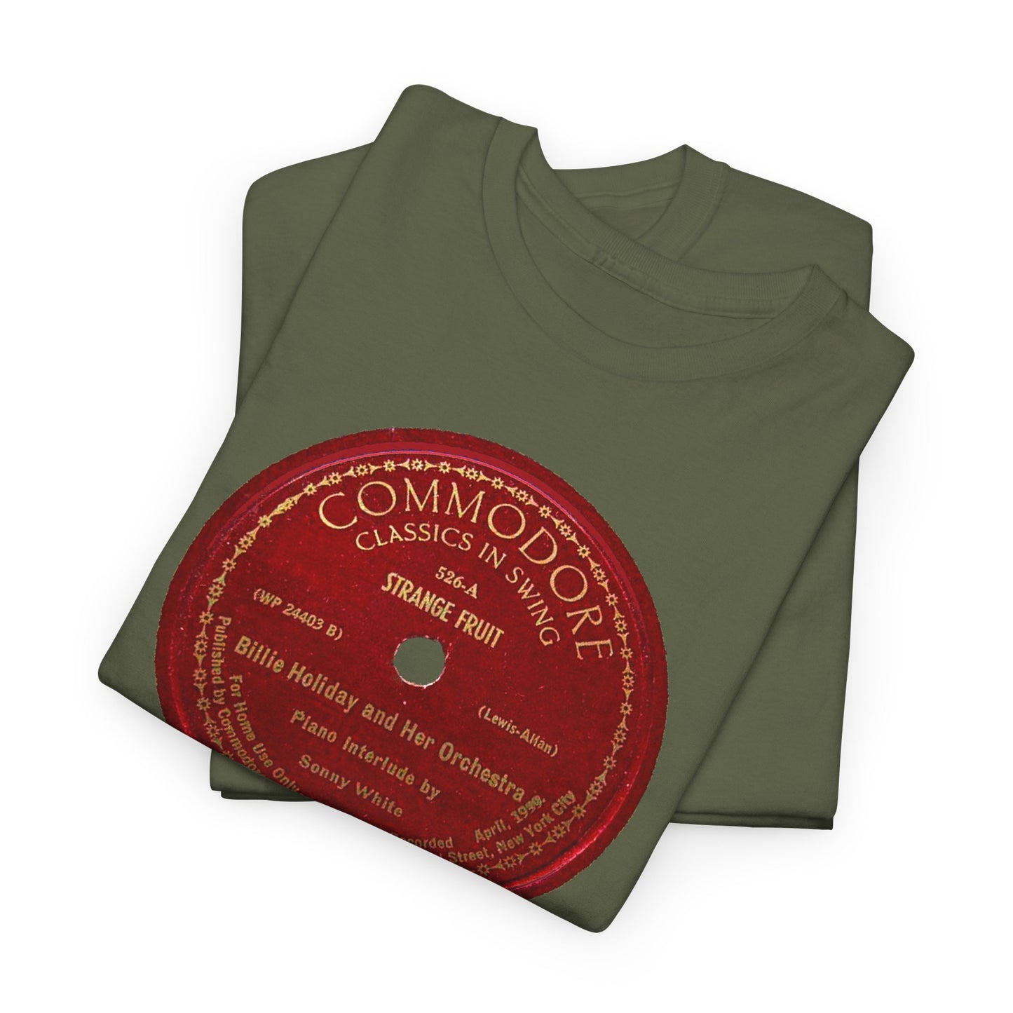 78rpm Tee #103: Billie Holiday - Strange Fruit