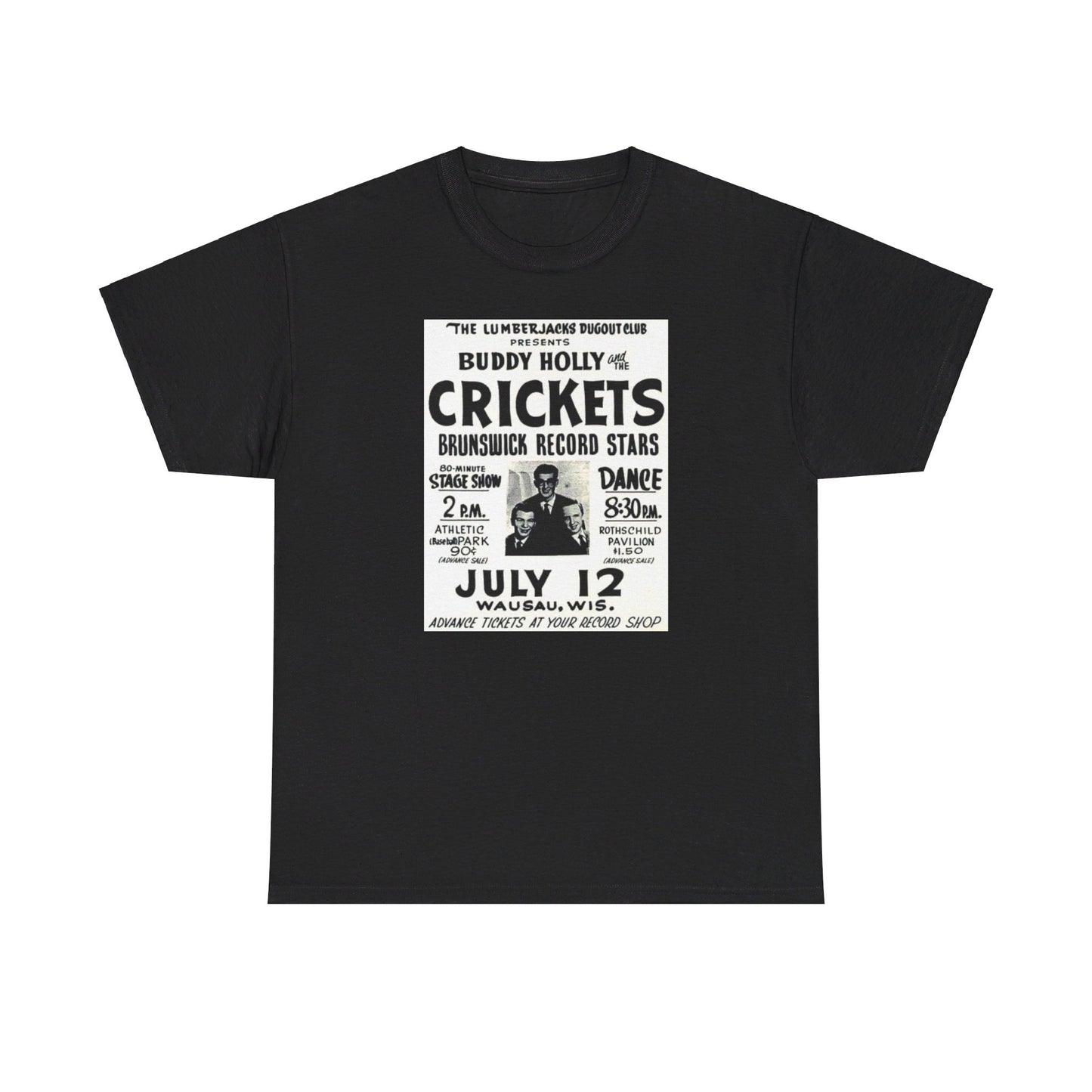 Concert Poster Tee #149: Buddy Holly & the Crickets