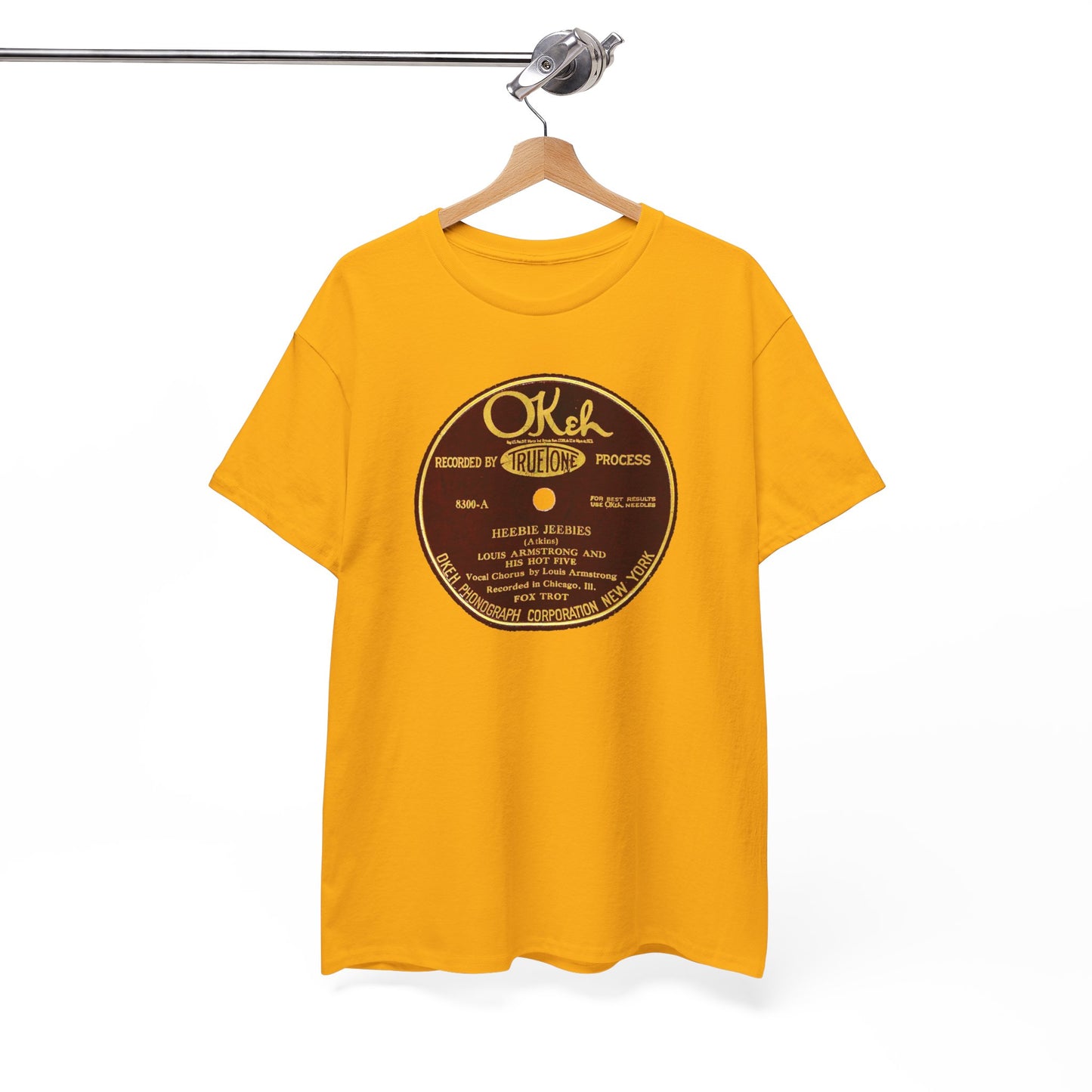 78rpm Tee #105: Louis Armstrong & His Hot Five - Heebie Jeebies