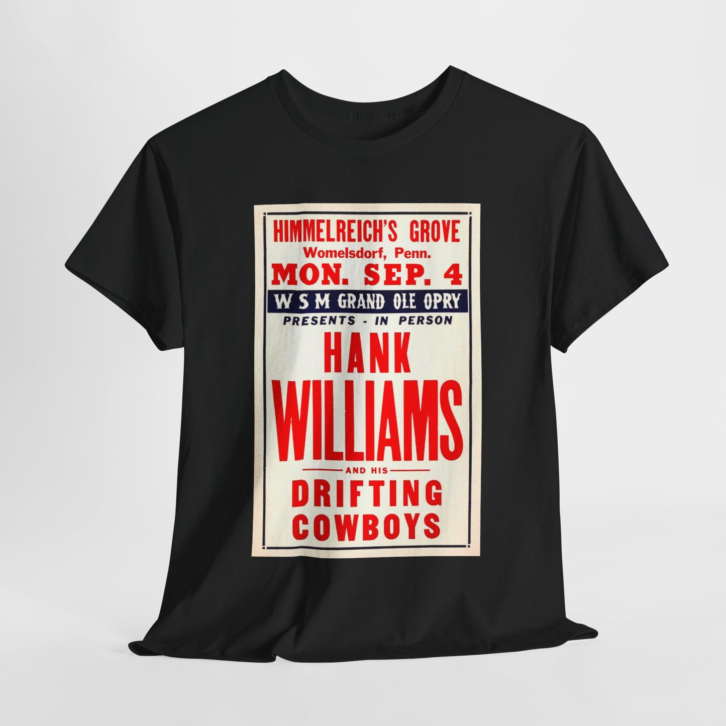 Concert Poster Tee #146: Hank Williams