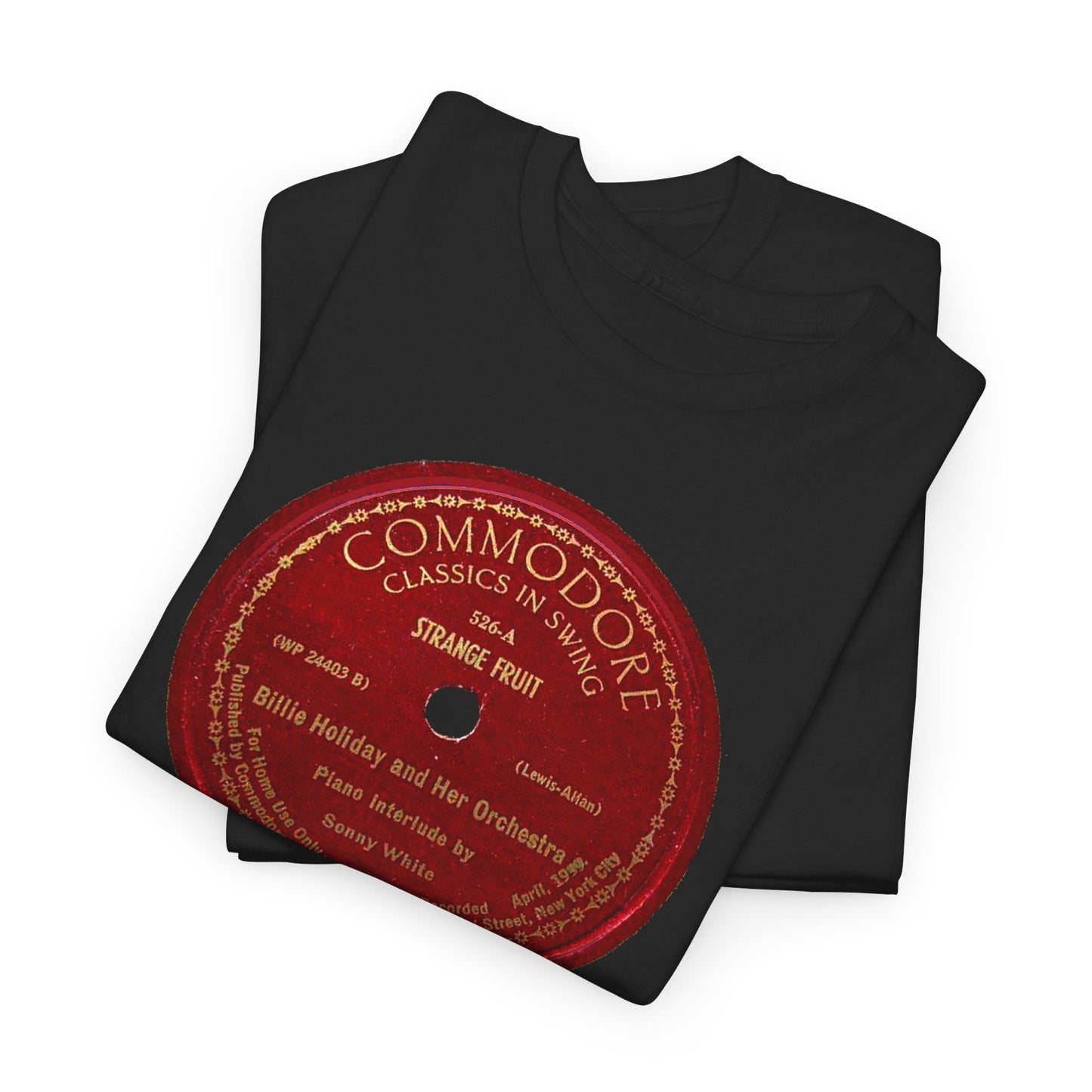 78rpm Tee #103: Billie Holiday - Strange Fruit