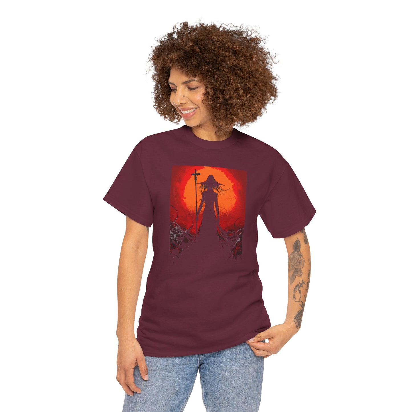 Shadow Wraith Unisex Heavy Cotton Tee | Vintage T-Shirt, Graphic Tee, Casual Wear