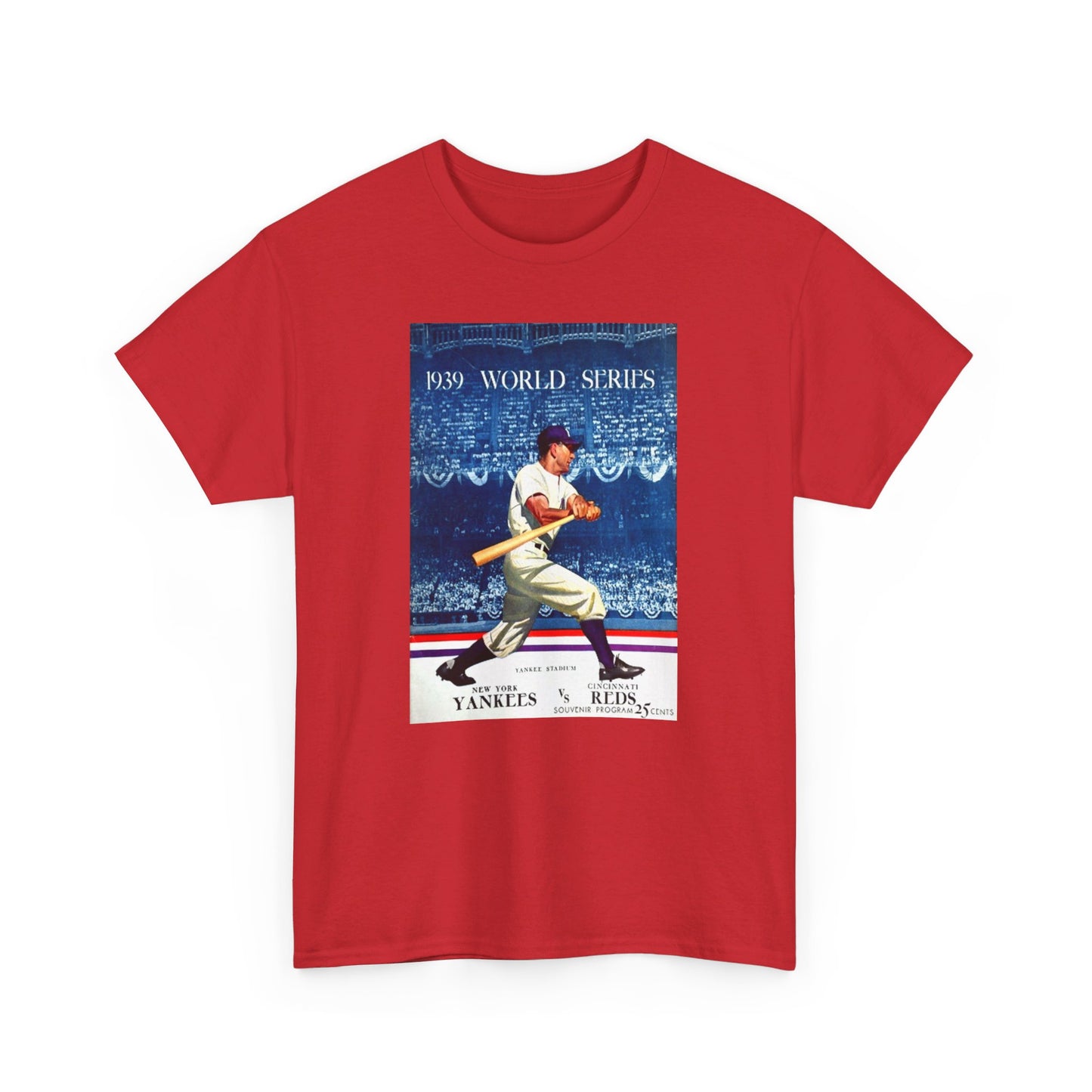 Baseball Tee #009: 1939 World Series New York Yankees Cincinnati Reds Score Card