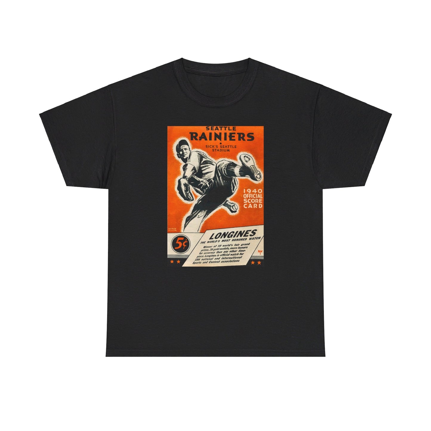 Baseball Tee #002: 1940 Seattle Rainiers Score Card