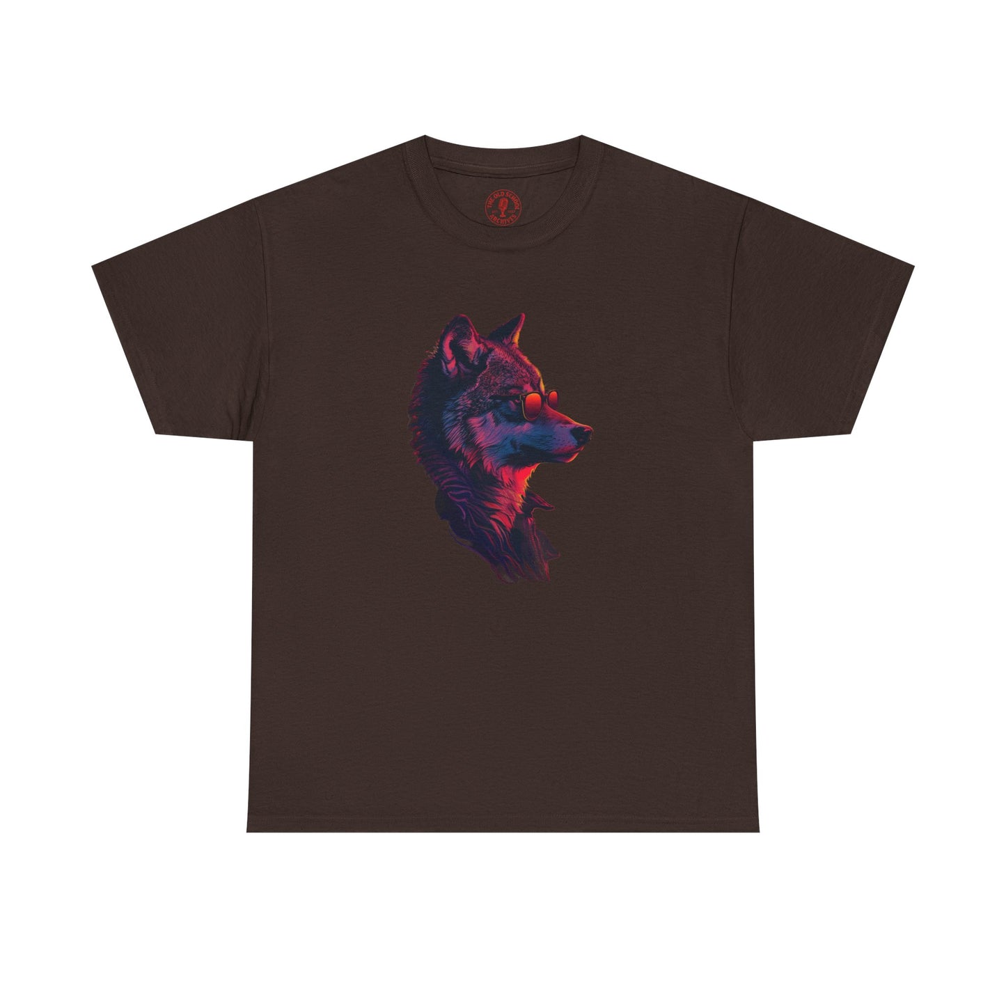 Wolf In Sunglasses Unisex Heavy Cotton Tee | Vintage T-Shirt, Graphic Tee, Casual Wear