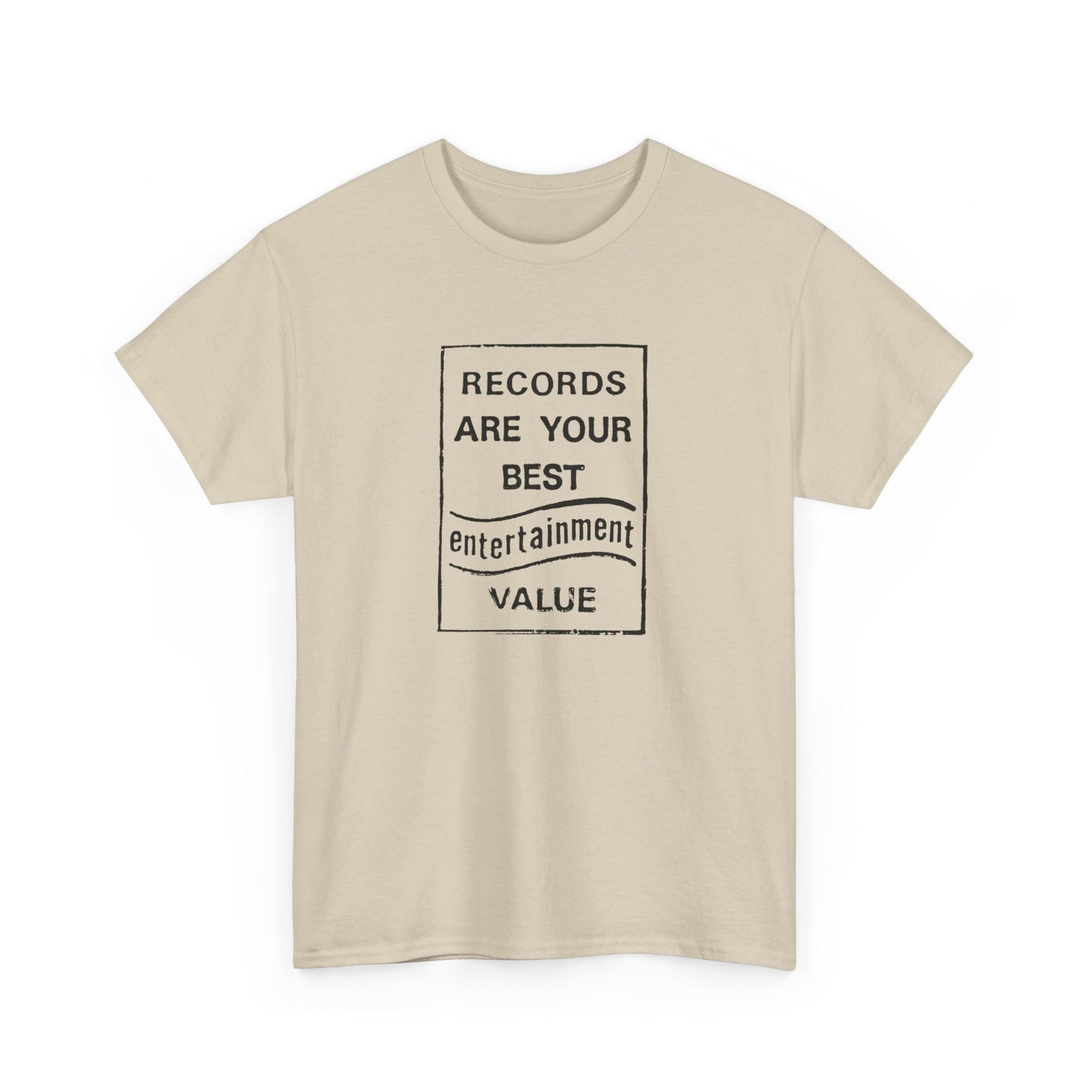 Retro Tee #205: Records Are Your Best Entertainment Value