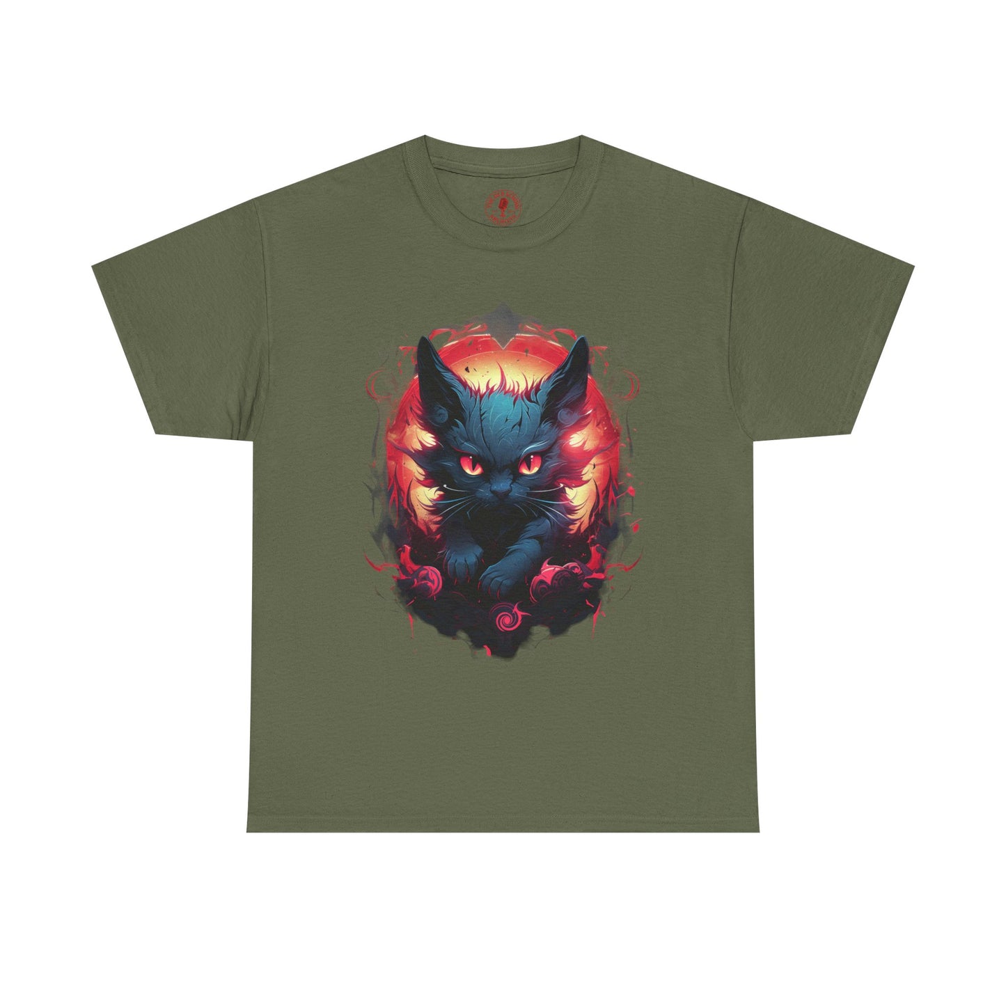 Evil Bad Kitty Cat Variant Unisex Heavy Cotton Tee | Vintage T-Shirt, Graphic Tee, Casual Wear