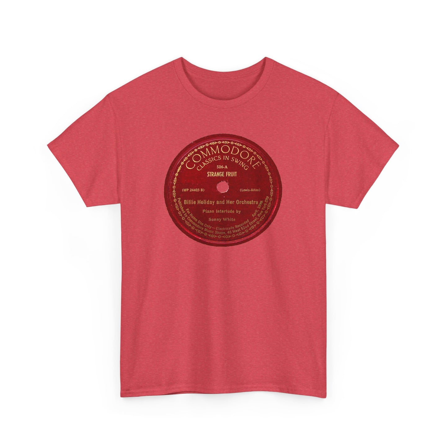 78rpm Tee #103: Billie Holiday - Strange Fruit