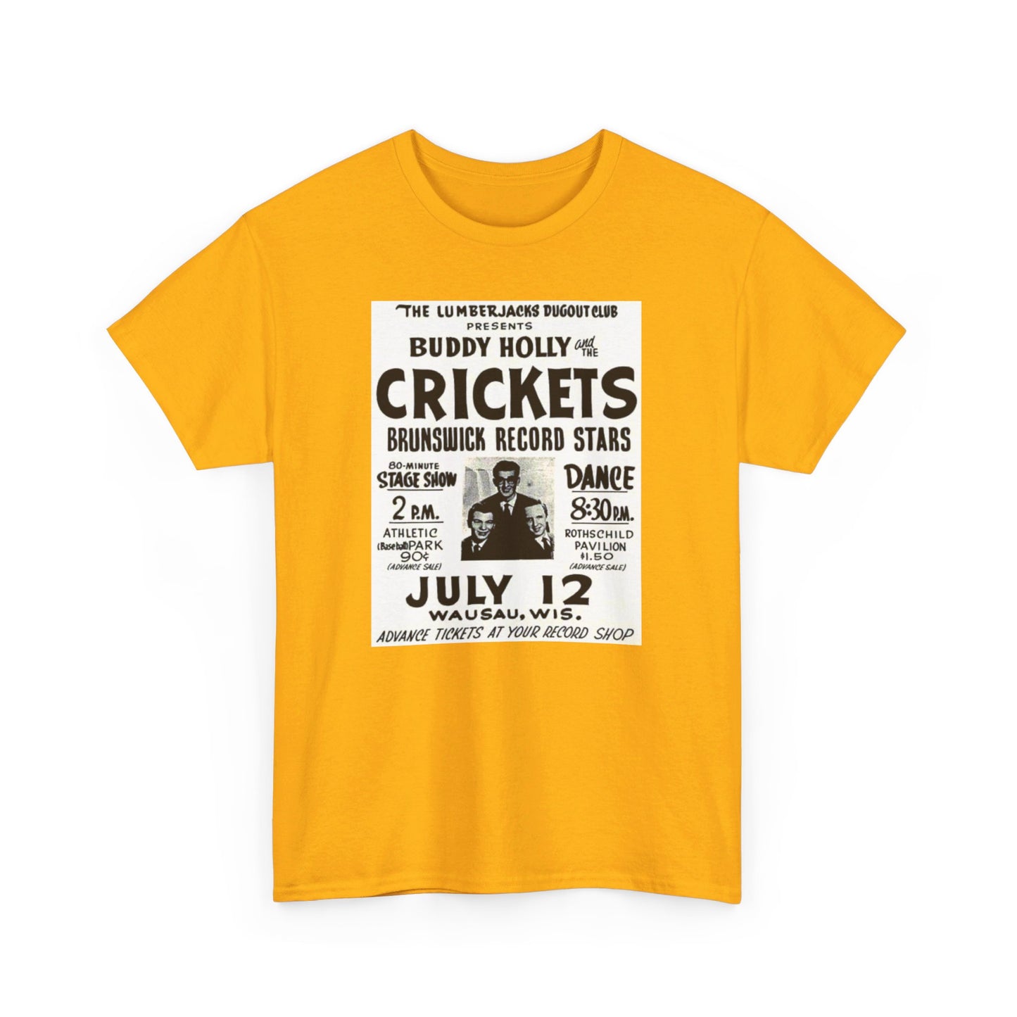 Concert Poster Tee #149: Buddy Holly & the Crickets