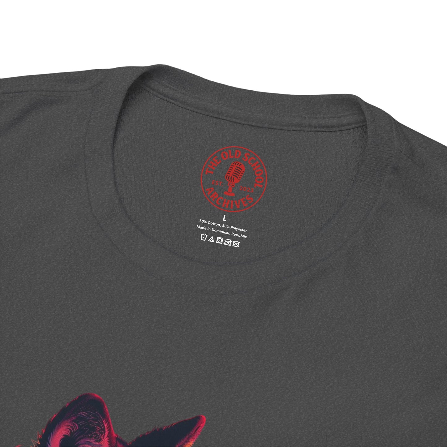 Wolf In Sunglasses Unisex Heavy Cotton Tee | Vintage T-Shirt, Graphic Tee, Casual Wear