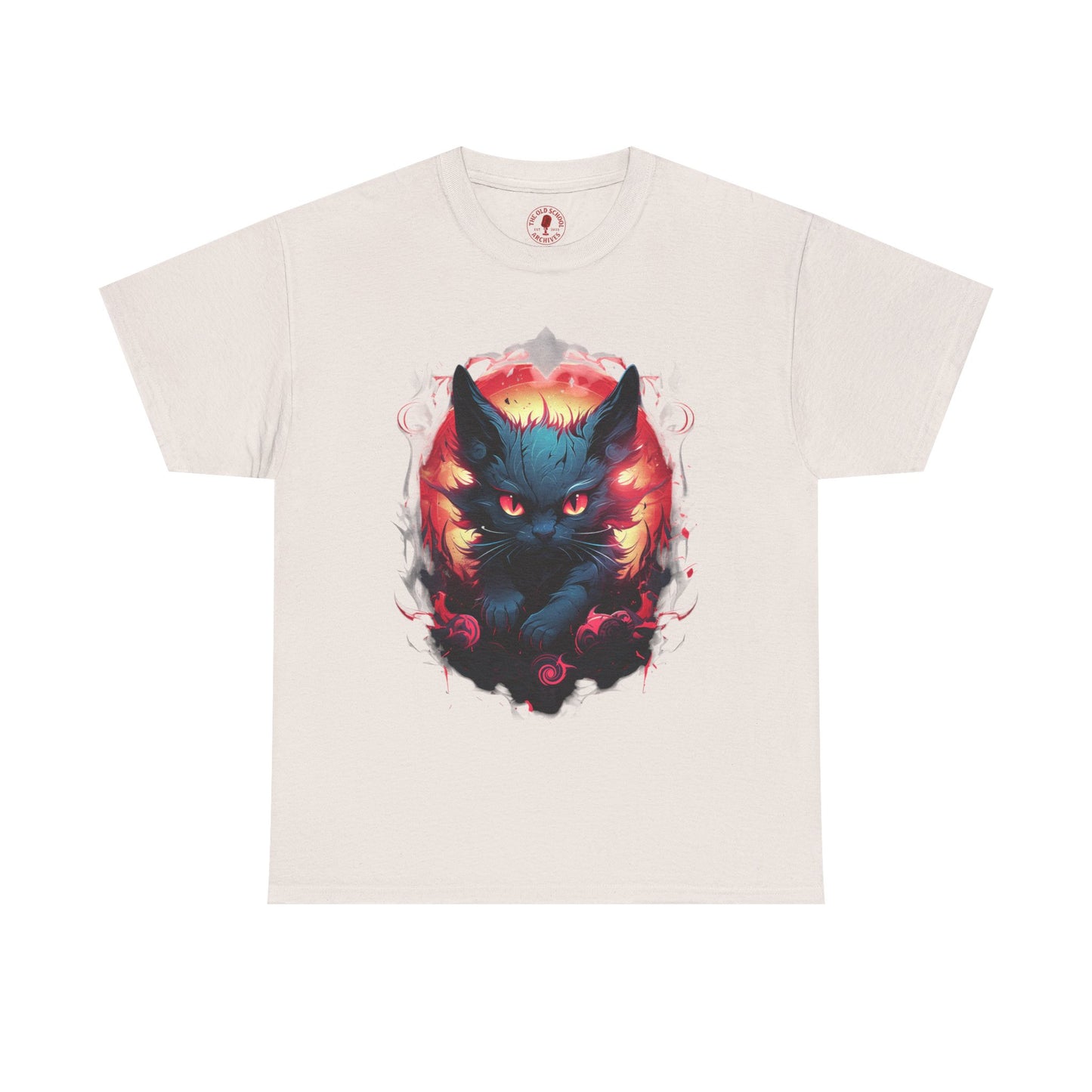 Evil Bad Kitty Cat Variant Unisex Heavy Cotton Tee | Vintage T-Shirt, Graphic Tee, Casual Wear