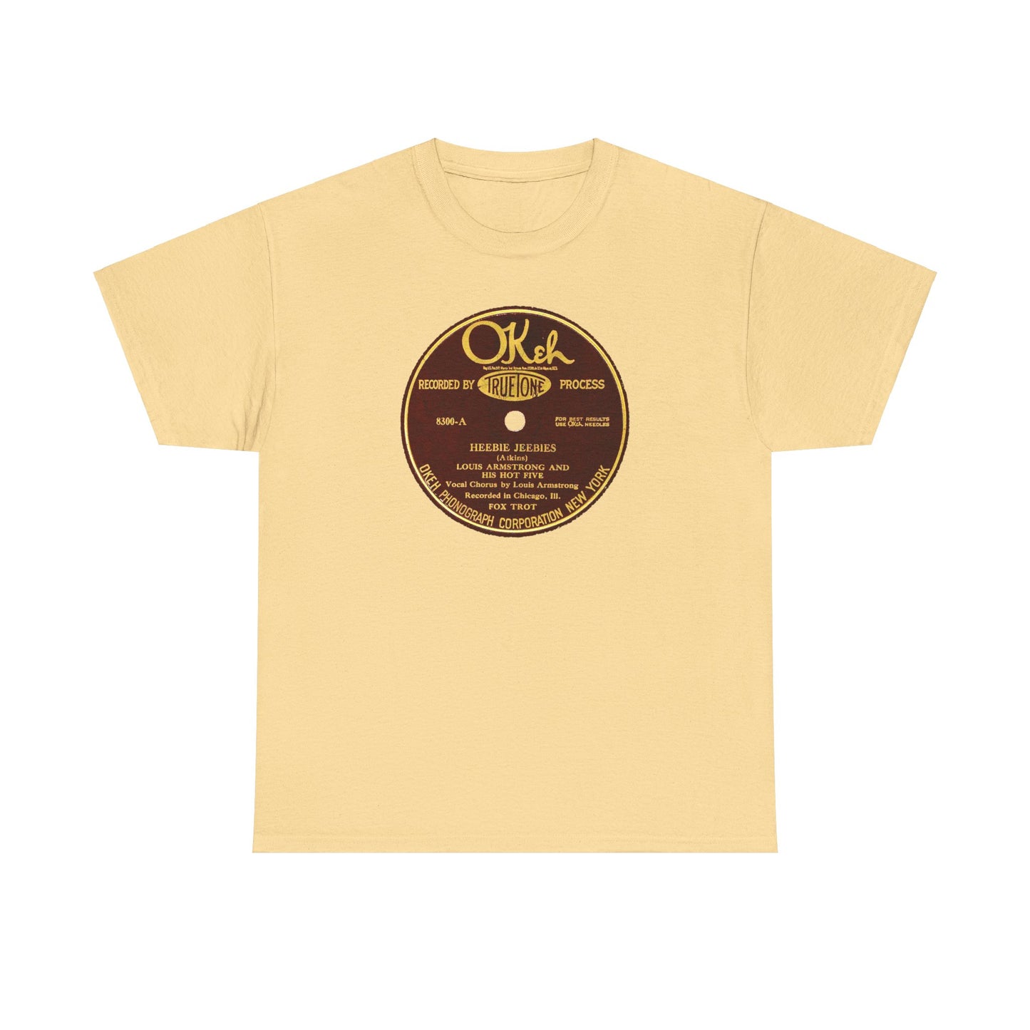 78rpm Tee #105: Louis Armstrong & His Hot Five - Heebie Jeebies