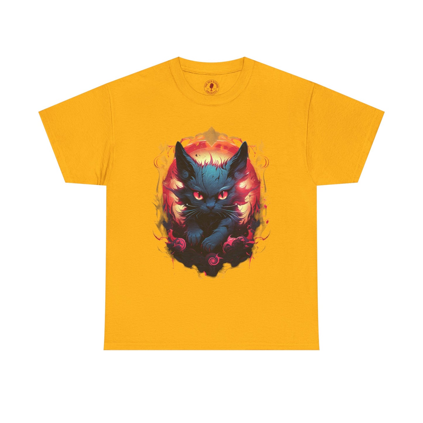 Evil Bad Kitty Cat Variant Unisex Heavy Cotton Tee | Vintage T-Shirt, Graphic Tee, Casual Wear