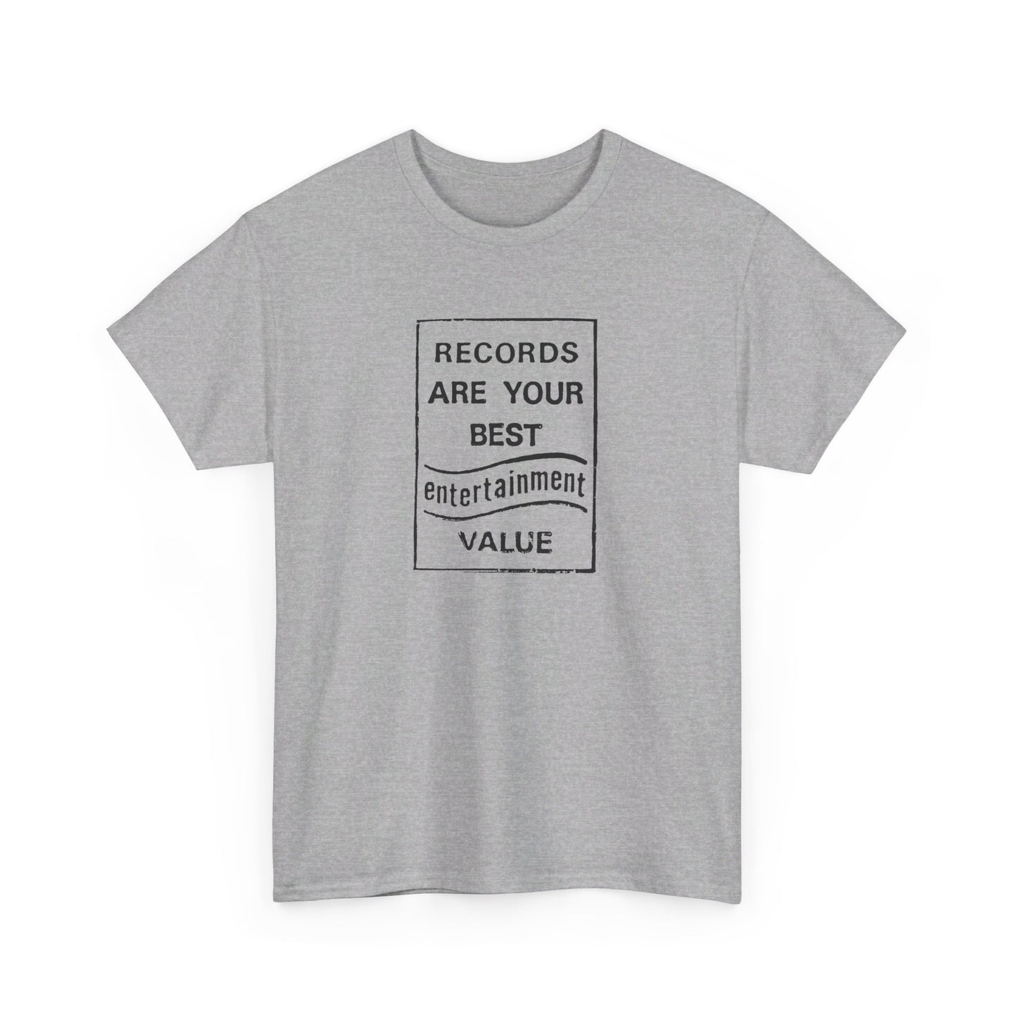 Retro Tee #205: Records Are Your Best Entertainment Value