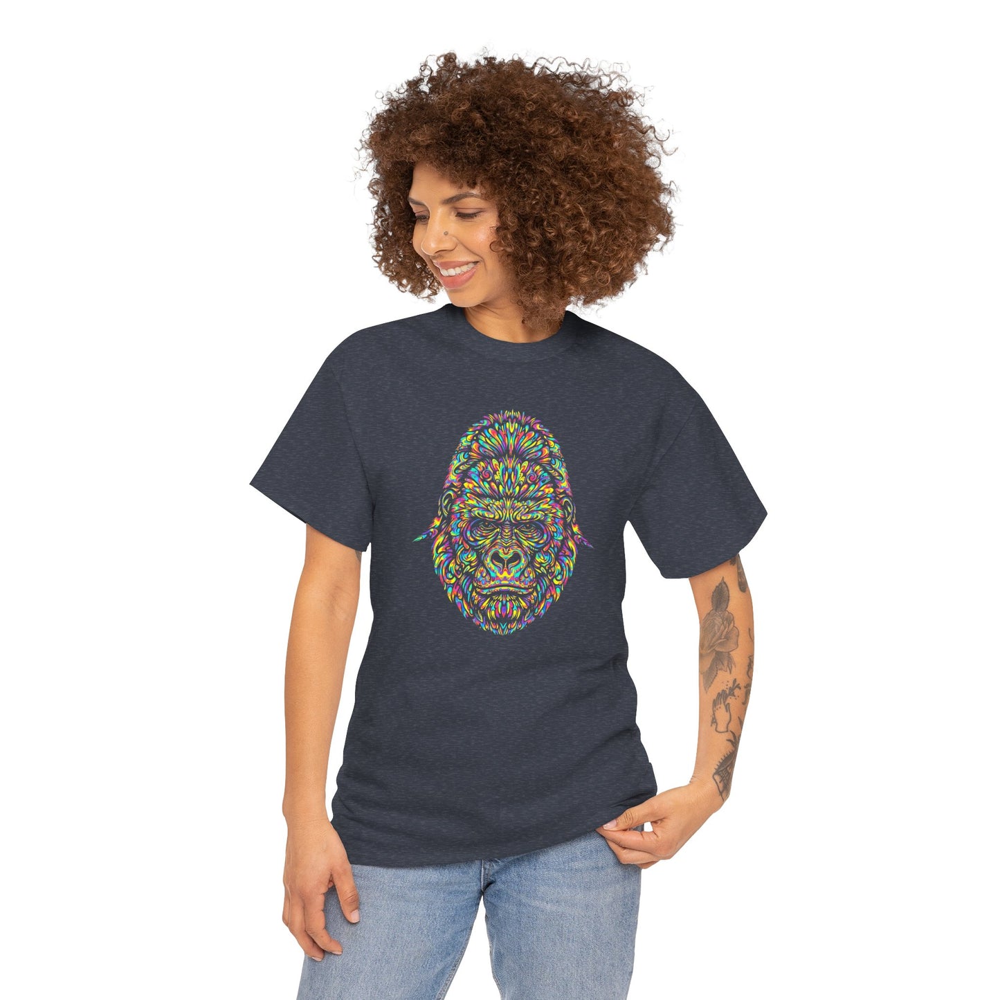 Cosmic Gorilla Unisex Heavy Cotton Tee Statement Shirt