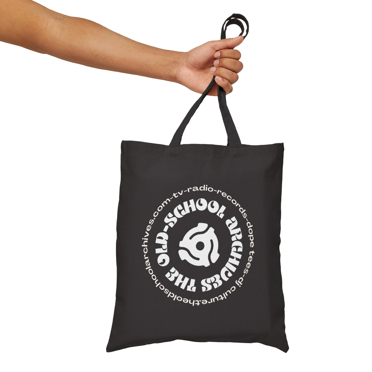 The Old-School Archives Canvas Vinyl Record Shopping Bag