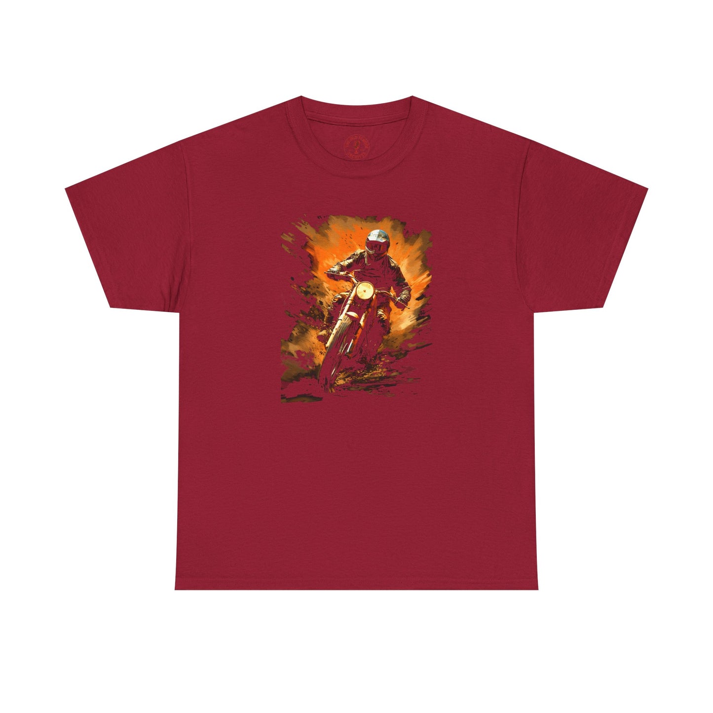 Vintage Motorcycle Bike Racer Unisex Heavy Cotton Tee | Vintage T-Shirt, Graphic Tee, Casual Wear