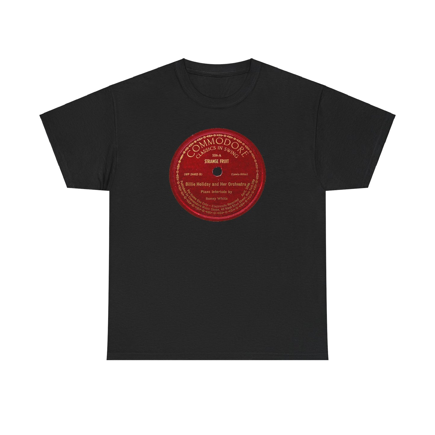 78rpm Tee #103: Billie Holiday - Strange Fruit