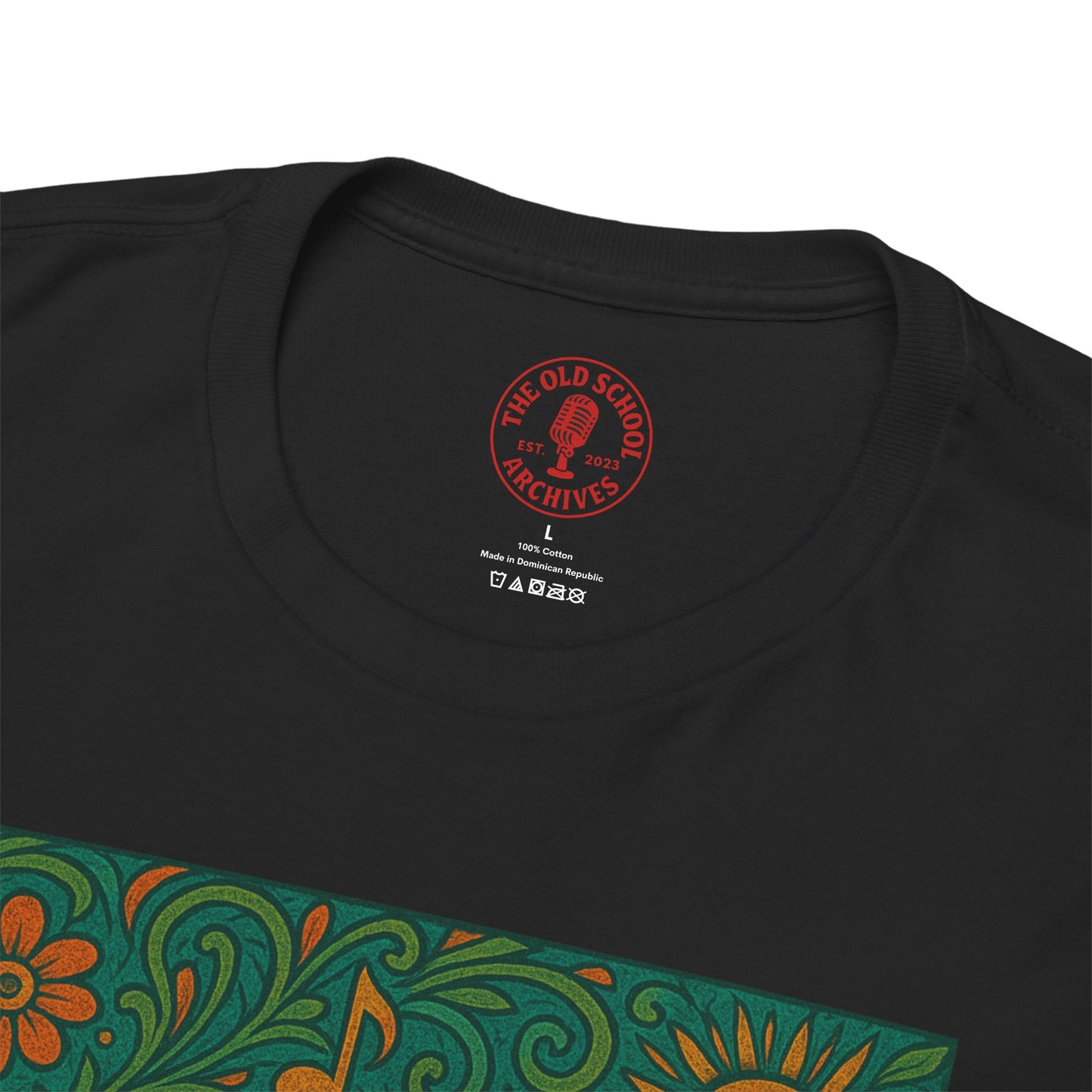 Retro Peace Love Turntable Tee Unisex Heavy Cotton T-Shirt Hipster Fashion