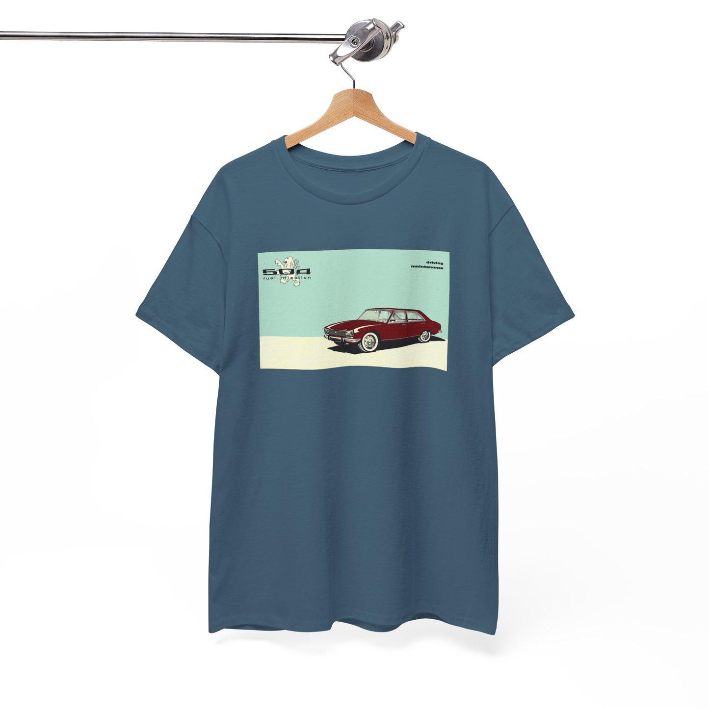 Retro Car Culture Tee #055: Peugeot 504