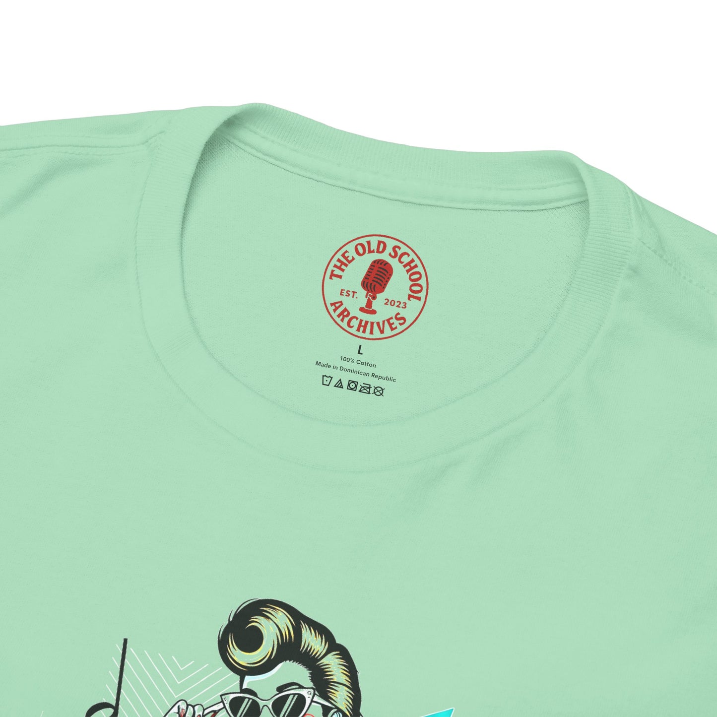 Pin-up Girl With Music Staff Notes Tee, Unisex Heavy Cotton T-Shirt, Casual Statement Wear