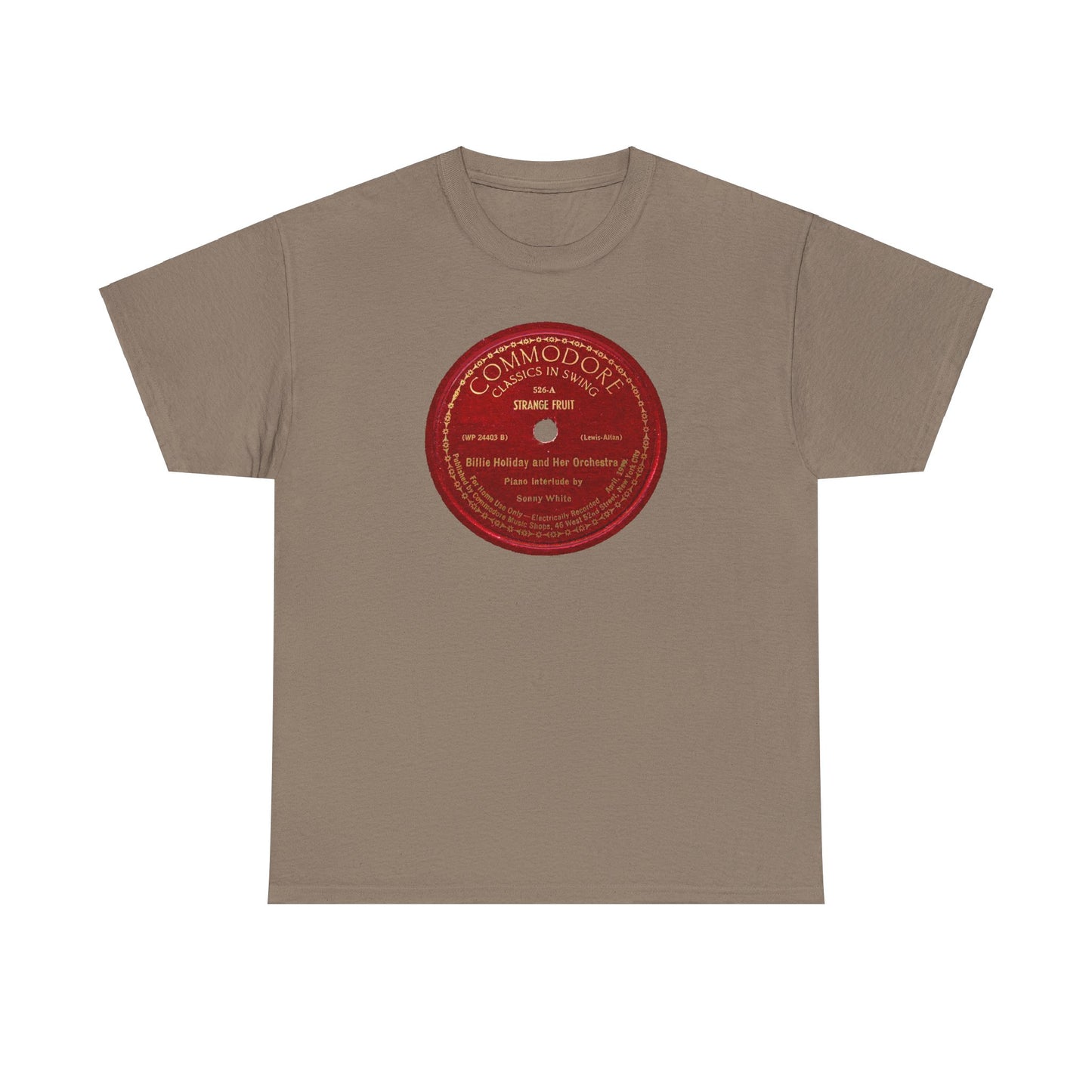 78rpm Tee #103: Billie Holiday - Strange Fruit