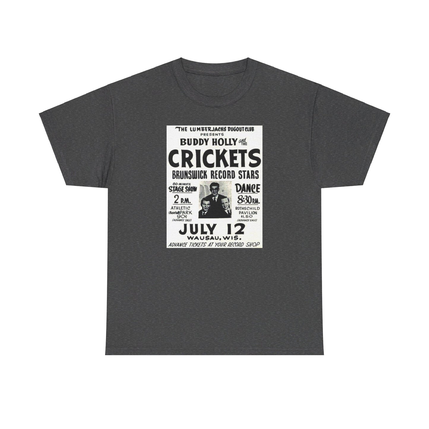 Concert Poster Tee #149: Buddy Holly & the Crickets