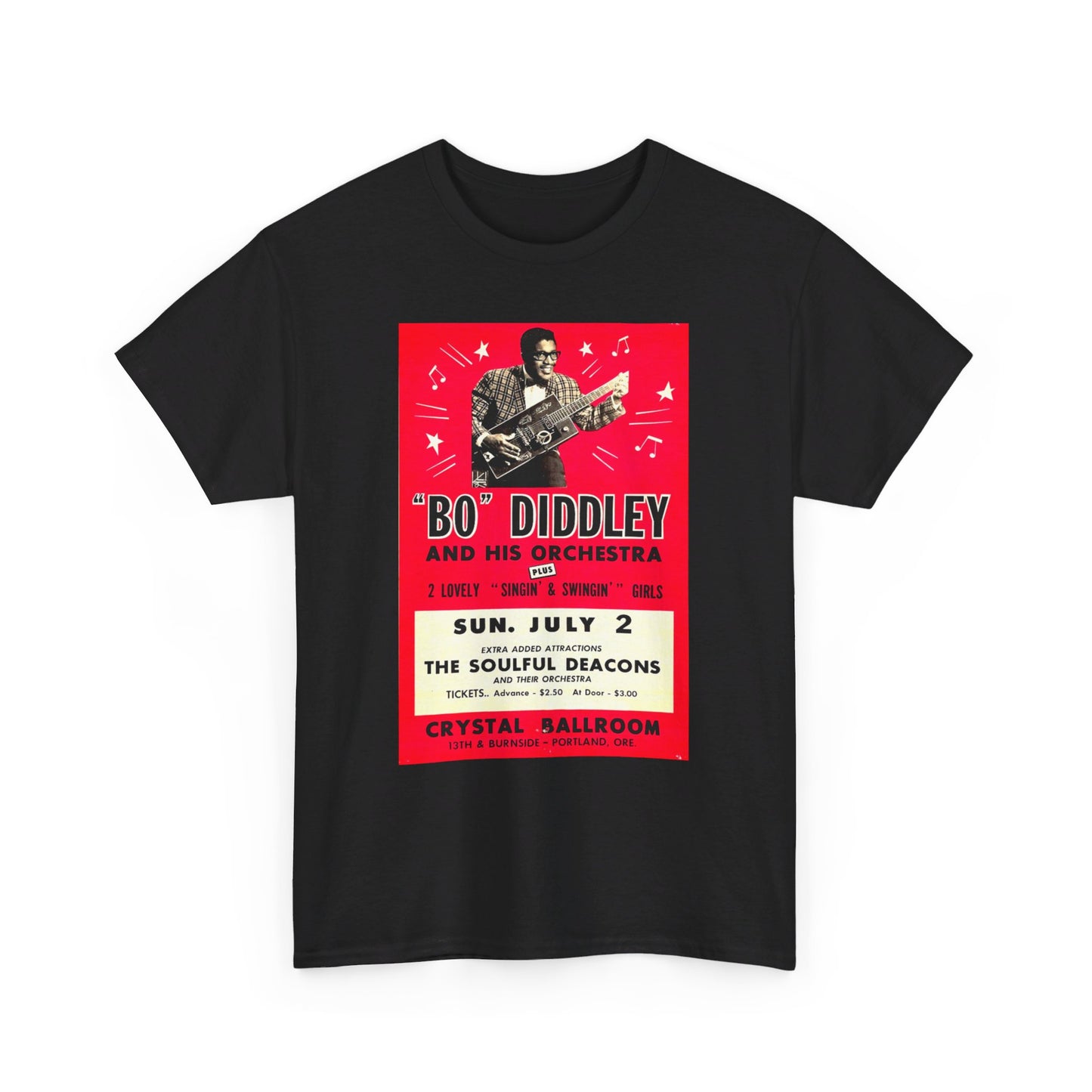 Concert Poster Tee #135: Bo Diddley