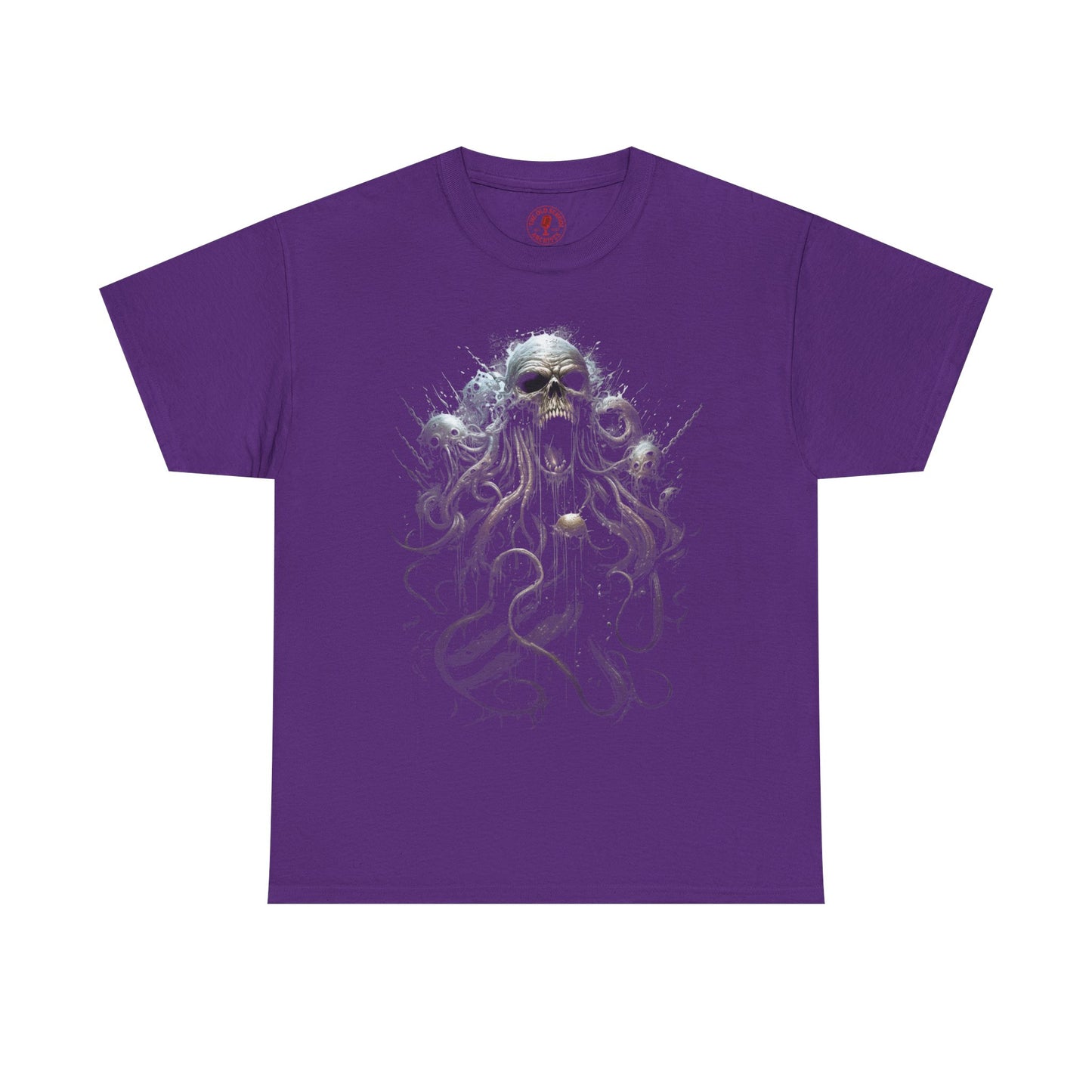 Wicked Skull Octopus Unisex Heavy Cotton Tee | Vintage T-Shirt, Graphic Tee, Casual Wear